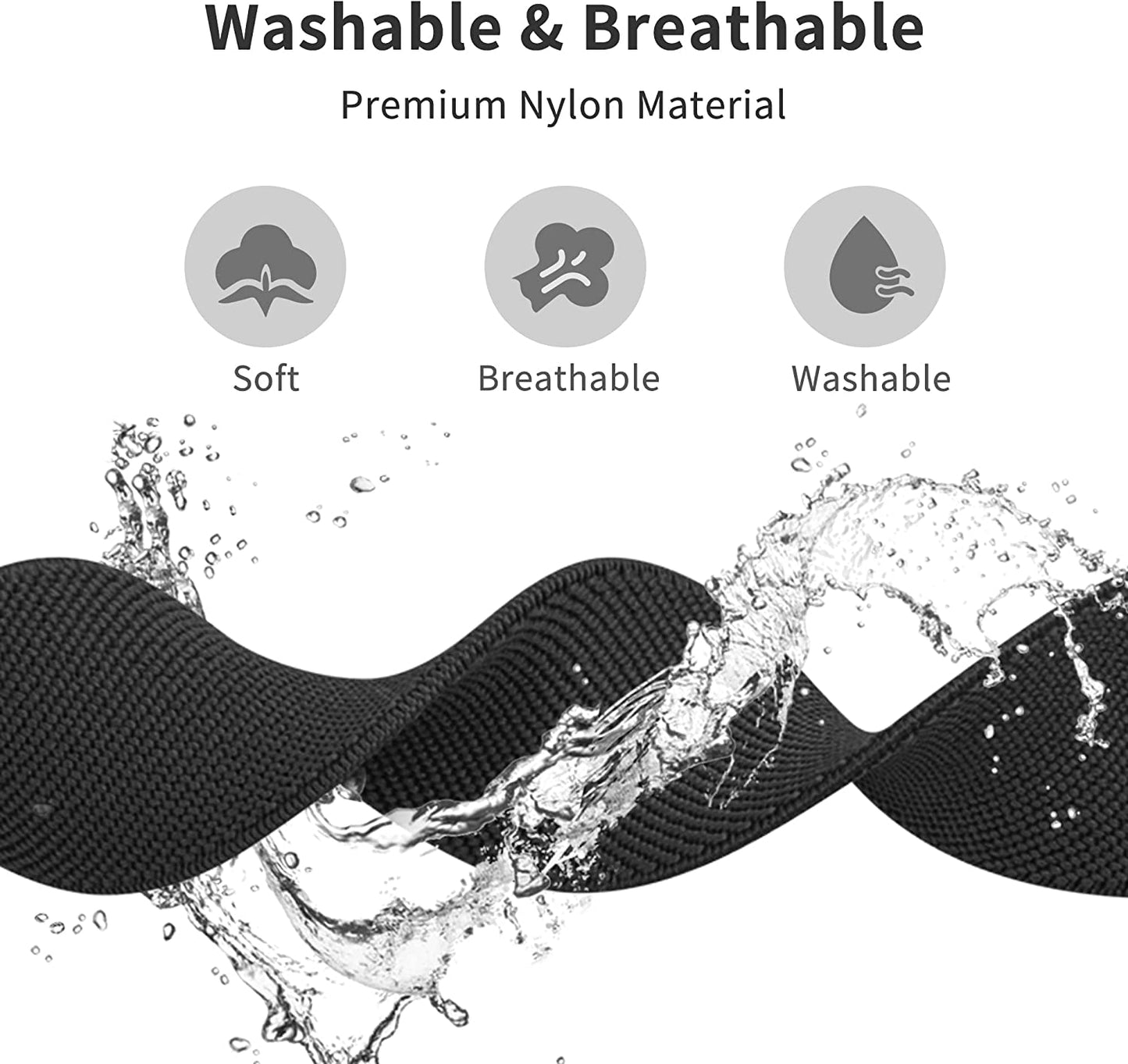 6 Pack Bands Compatible with Apple Watch Band 38Mm 40Mm 41Mm 42Mm 44Mm 45Mm 49Mm-3Pack Soft Silicone Strap, 3Pack Elastic Sport Wristbands for Iwatch Series Ultra 8 7 6 5 4 3 2 1 SE Women Men  iFuntec   