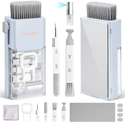 10-In-1 Laptop Keyboard Cleaner Cleaning Kit, Electronics Screen Cleaner Repair Tool with 3 in 1 Earbud Cleaner Pen, Camera Lens Pen, Suit for Macbook Ipad, Iphone, Cell Phone, PC Monitor with Patent  Tassmpitor   