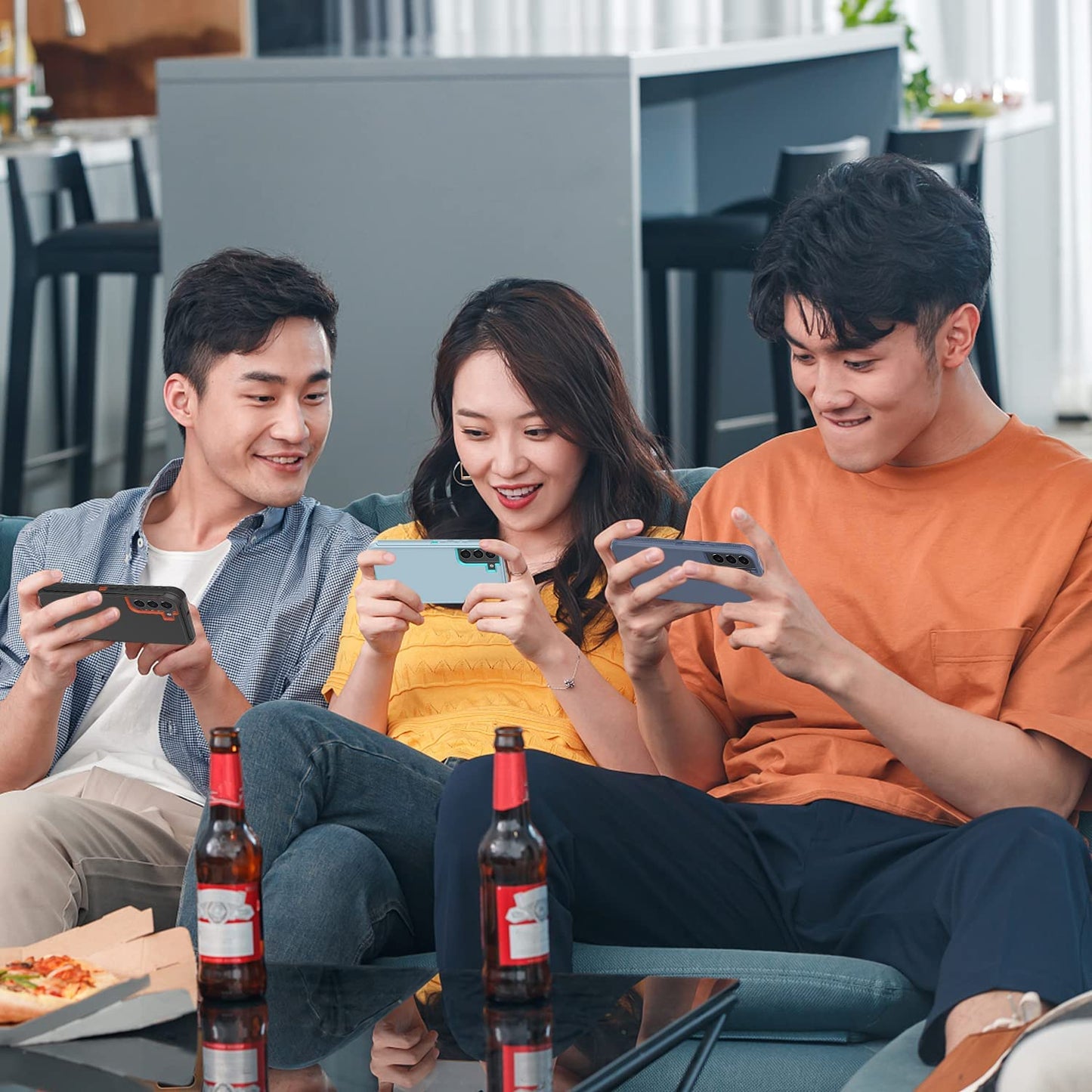 ONOLA Compatible with Galaxy S22 Case 5G,Samsung S22 Case 5G Samsung Galaxy S22 Case 5G Drop Protection Full Body Rugged 3 in 1 Cover Samsung Galaxy S22 Phone Case (6.1") (S22 5G, Black)  ONOLA   