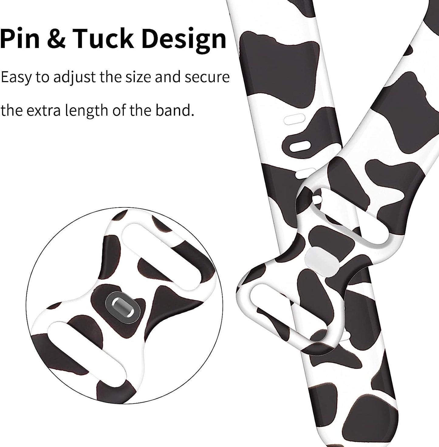 SKYLET Compatible with Apple Watch Band 38Mm 40Mm 41Mm 42Mm 44Mm 45Mm 49Mm for Women Girls Men, Cute Leopard Printed Pattern Sport Band for Iwatch Ultra SE Series 8 7 6 5 4 3 2 1 for Women Girls  SKYLET   