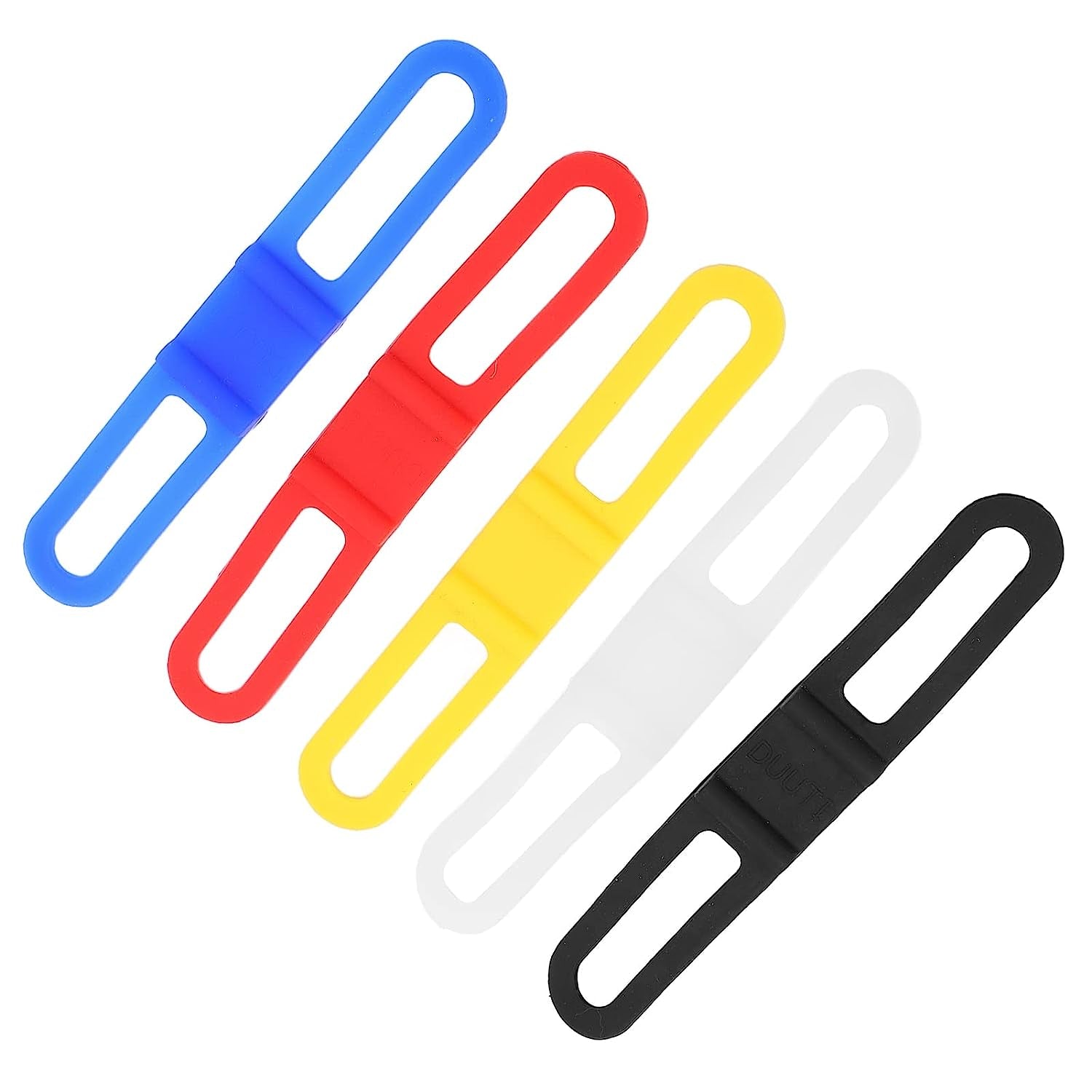 Bike Silicone Band, Bright Color Flashlight Handlebar Mount Band Multi Purpose anti Slip Soft 5Pcs for Folding Bike  Tgoon   