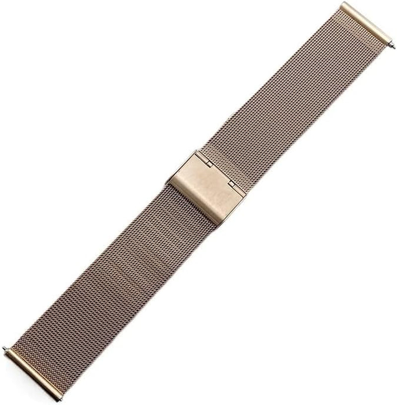 Wscebck for Garmin Vivoactive 3 4 4S Strap Milanese Metal Watch Band for Garmin Accessoires Forerunner 245/645 Venu 2S 2 SQ Bracelet  Wscebck Rosegold 22mm 