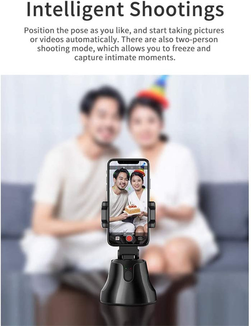 Ewcover Universal Phone Gimbal Stabilizer, 360 Degree Rotation Auto Face Tracking Smart Shooting Phone Holder  EWCover   