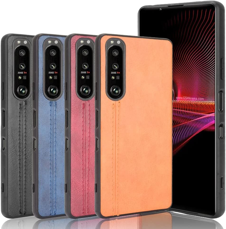 Phone Case for Sony Xperia 1 III, Case for Sony Xperia 1 III Cow-Like PU Leather Style Protector Cover, Non-Slip Shockproof Cover for Sony Xperia 1 III Case  Generic   