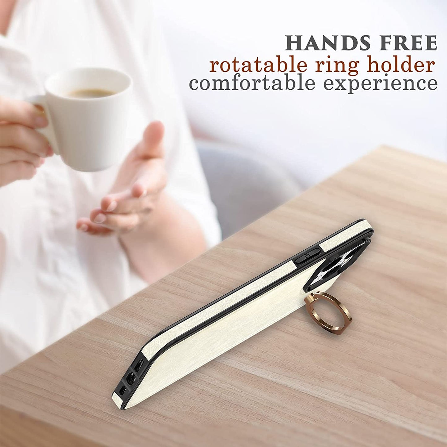 LOHASIC for Iphone 13 Pro Max Wallet Case, Compatible with Mag-Safe, 6 Card Holder Phone Cover Women, Ring Stand, Magnetic Wireless Charging, Detachable Back Leather Credit Slot, 6.7 Inch - White  LOHASIC   