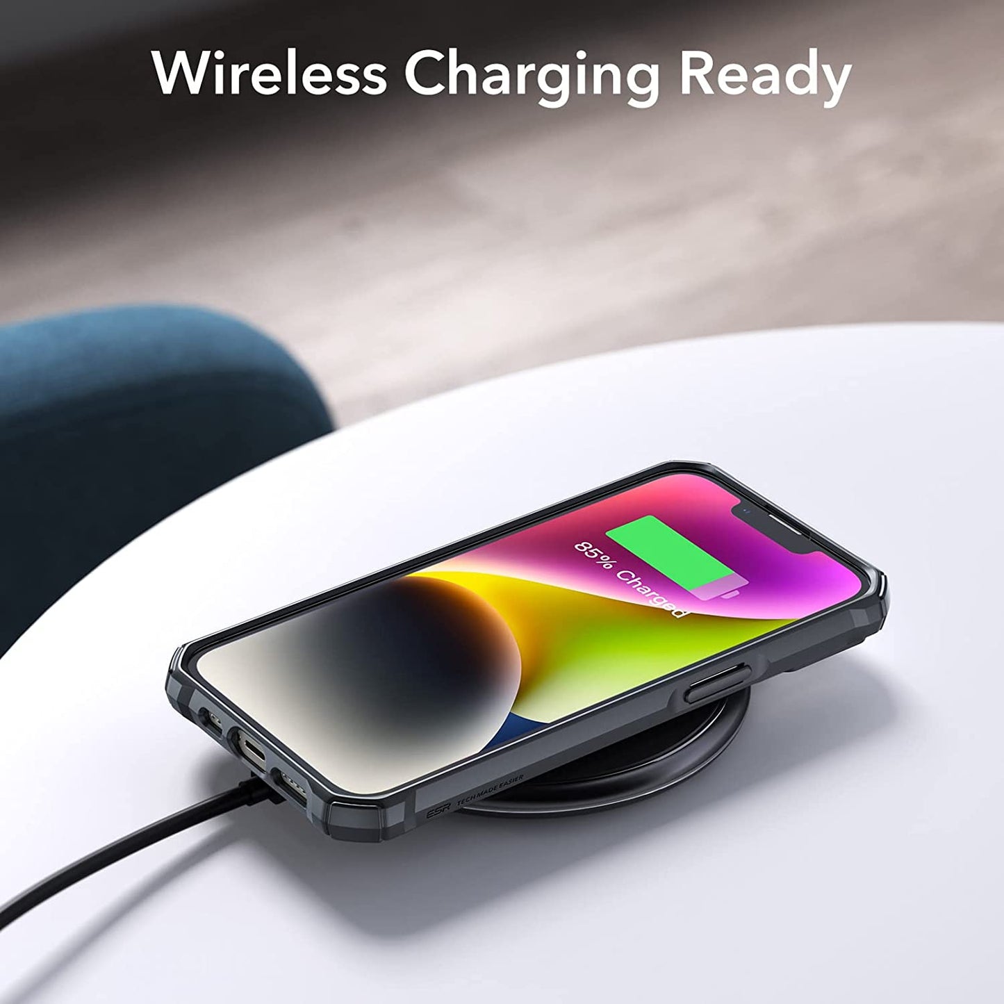 ESR for Iphone 13 Case/Iphone 14 Case Clear, Military-Grade Protection, Shockproof Air-Guard Corners, Yellowing-Resistant Acrylic Back, Phone Case for Iphone 14/Iphone 13, Air Armor Case, Clear Black  Electronic Silk Road Corp   