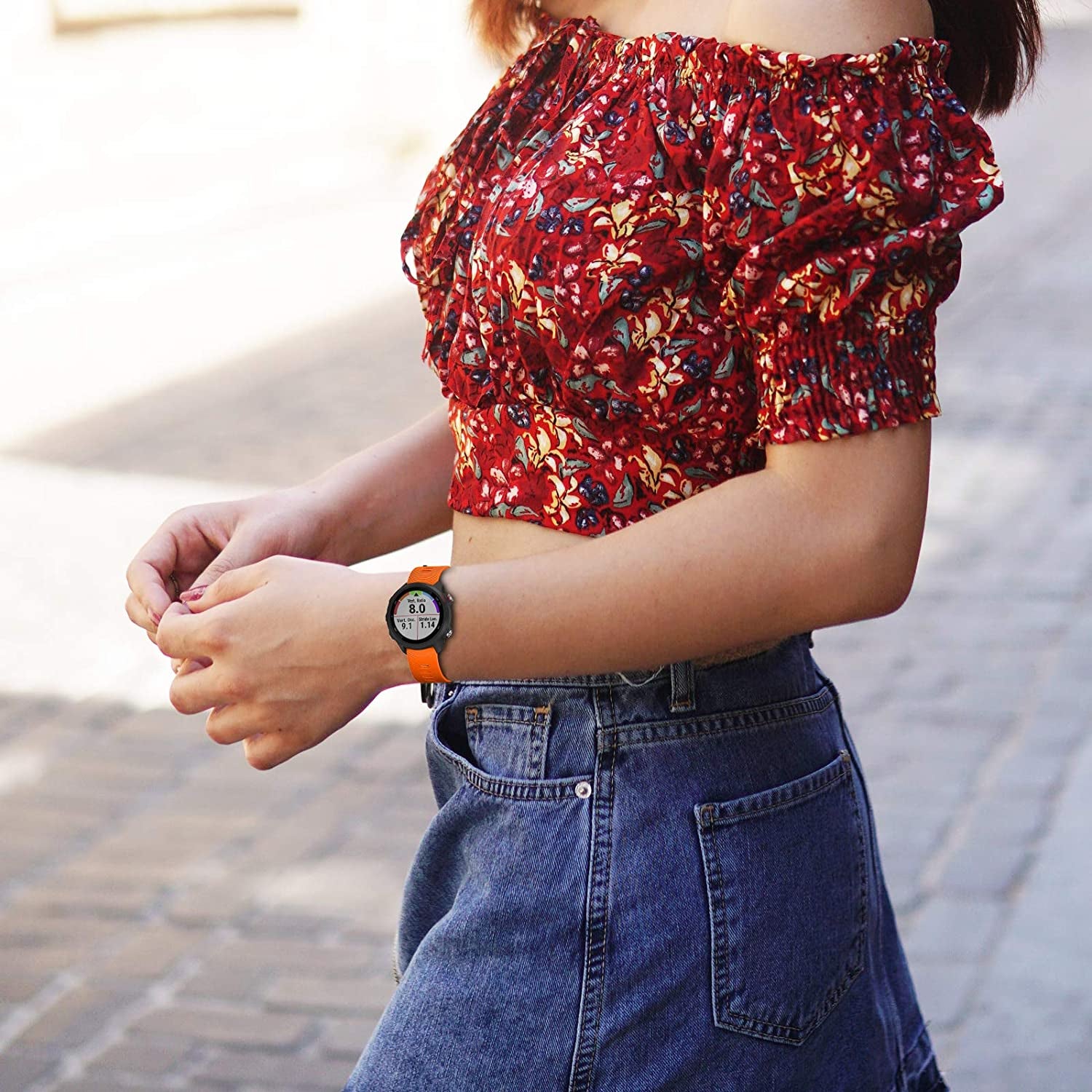 COLAPOO 10PACK Multicolor Bands Compatible with Garmin Forerunner 245/645,20Mm Soft Silicone Wristbands for Garmin 245 Music/645 Music/Venu/Venu Sq/Vivoactive 3  COLAPOO   