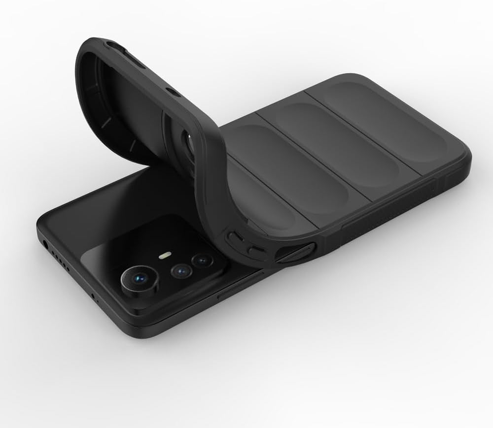 Elubugod Compatible with Xiaomi Redmi Note 12S 4G Case Cover,Tpu Mobile Phone Soft Compatible with Xiaomi Redmi Note 12S 4G 2303CRA44A Case Cover Black  Elubugod   