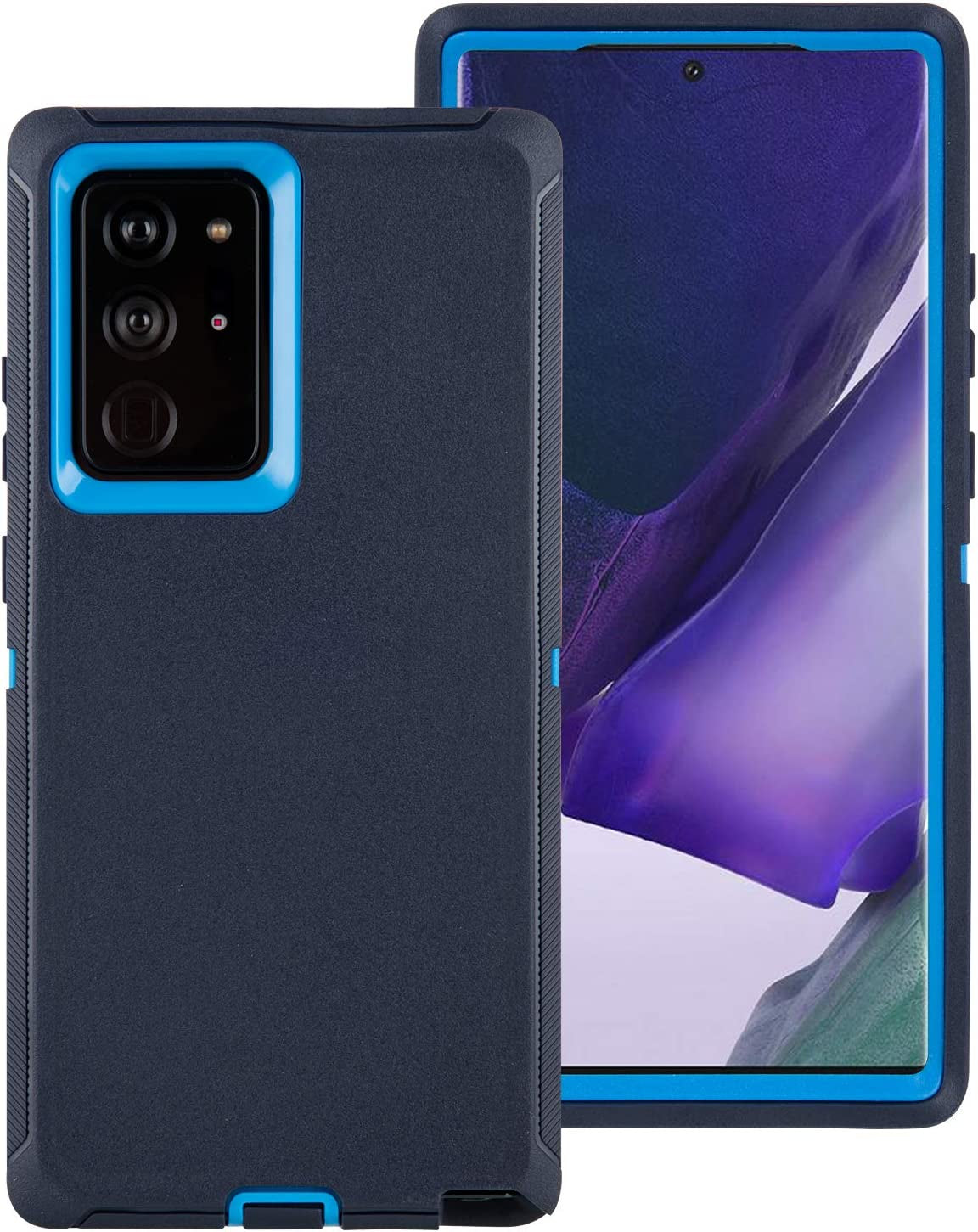 Galaxy Note 20 Case,Drop Protection Full Body Rugged Heavy Duty Case,Shockproof/Drop/Dust Proof 3-Layer Protective Durable Cover for Samsung Galaxy Note 20 (Black)  Cljlixcy Admiral Blue/Royal Blue Compatible With Galaxy Note 20 (6.7 Inch) 
