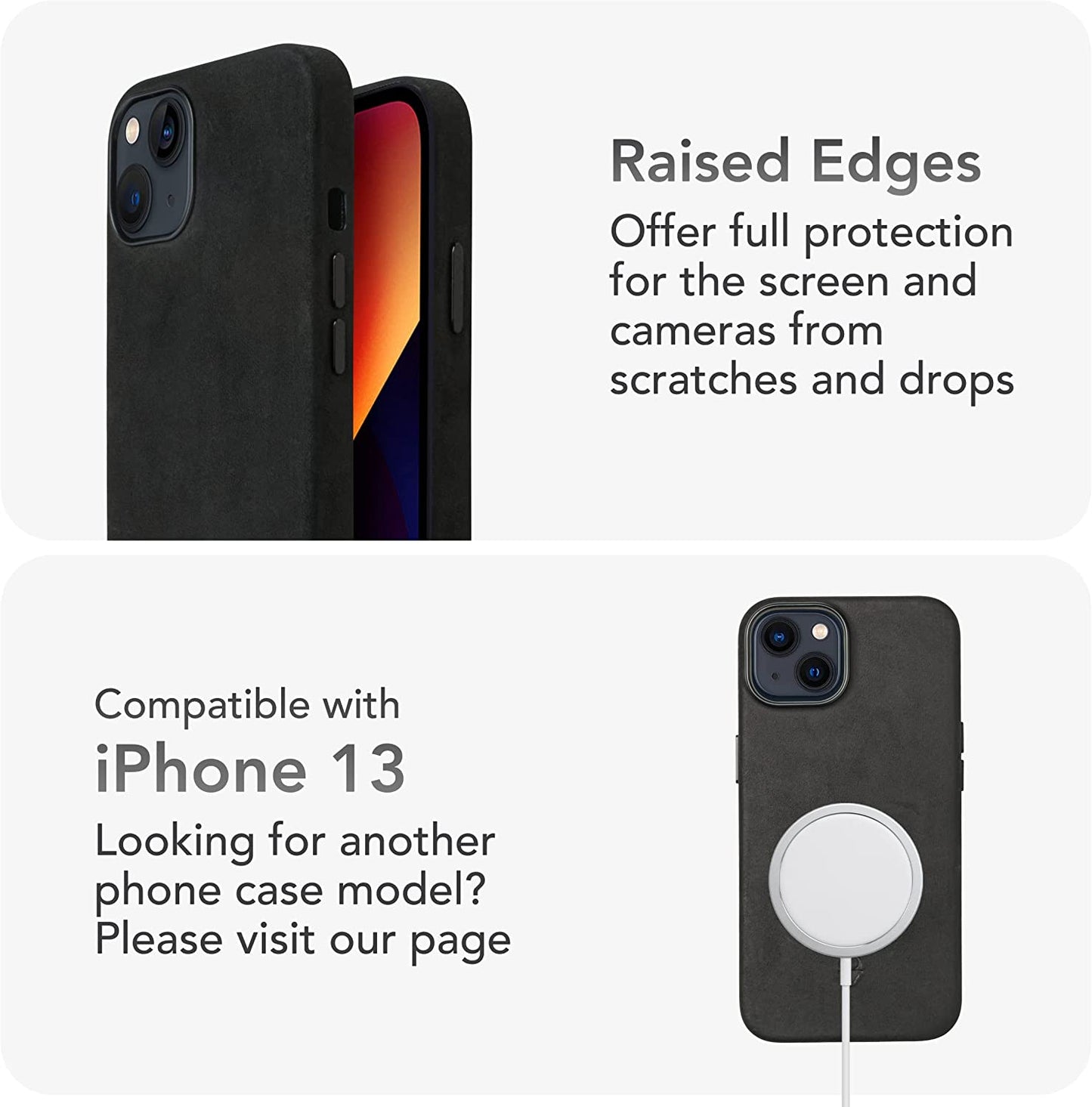 DONBOLSO Genuine Leather Wallet Case for Iphone 14 Pro Max - Holds 3 Cards, Compatible with Magsafe, Lip Screen Protection, Strong Magnetic Closure - Vintage & Elegant Design  DONBOLSO   