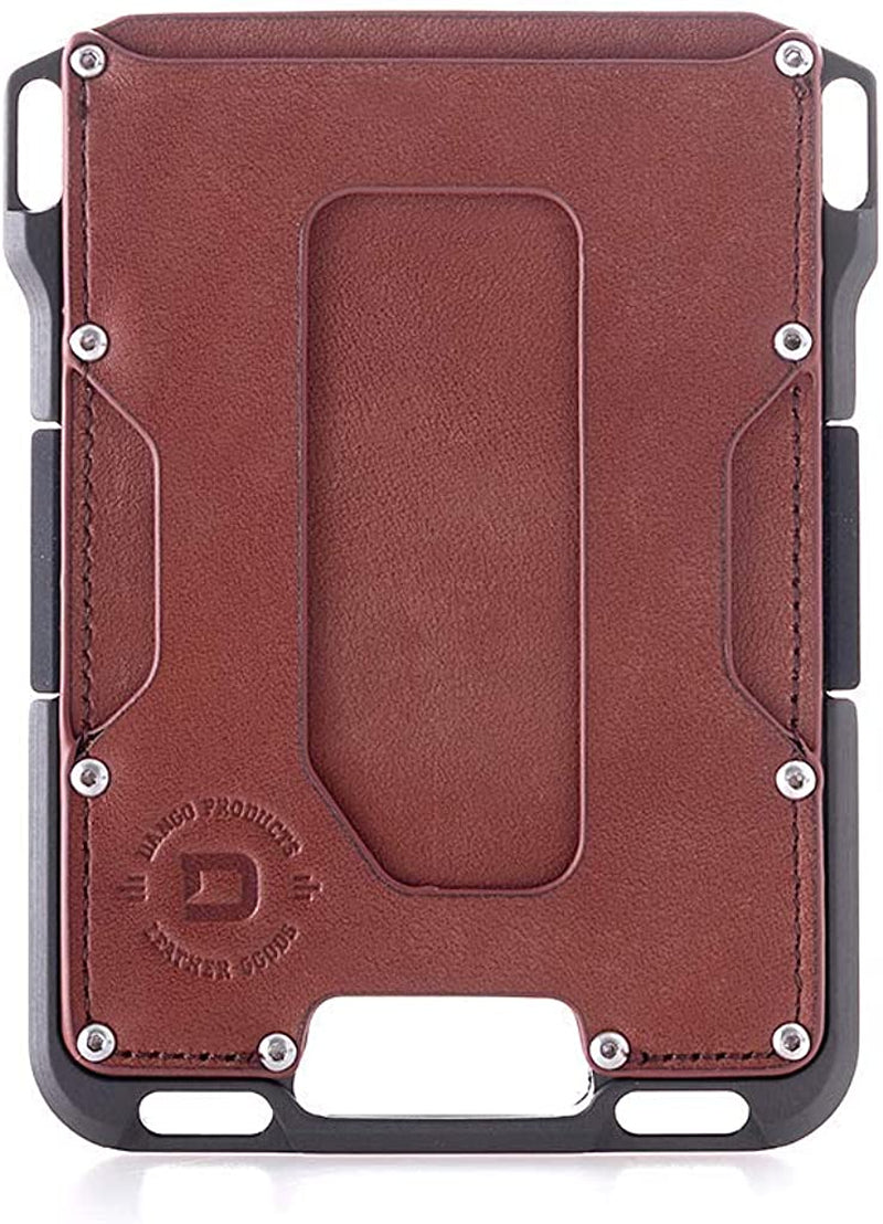 Dango M1 Maverick Wallet - Cnc-Machined Aluminum, RFID Blocking, Made in USA  DANGO PRODUCTS Whiskey Brown/Slate Grey  