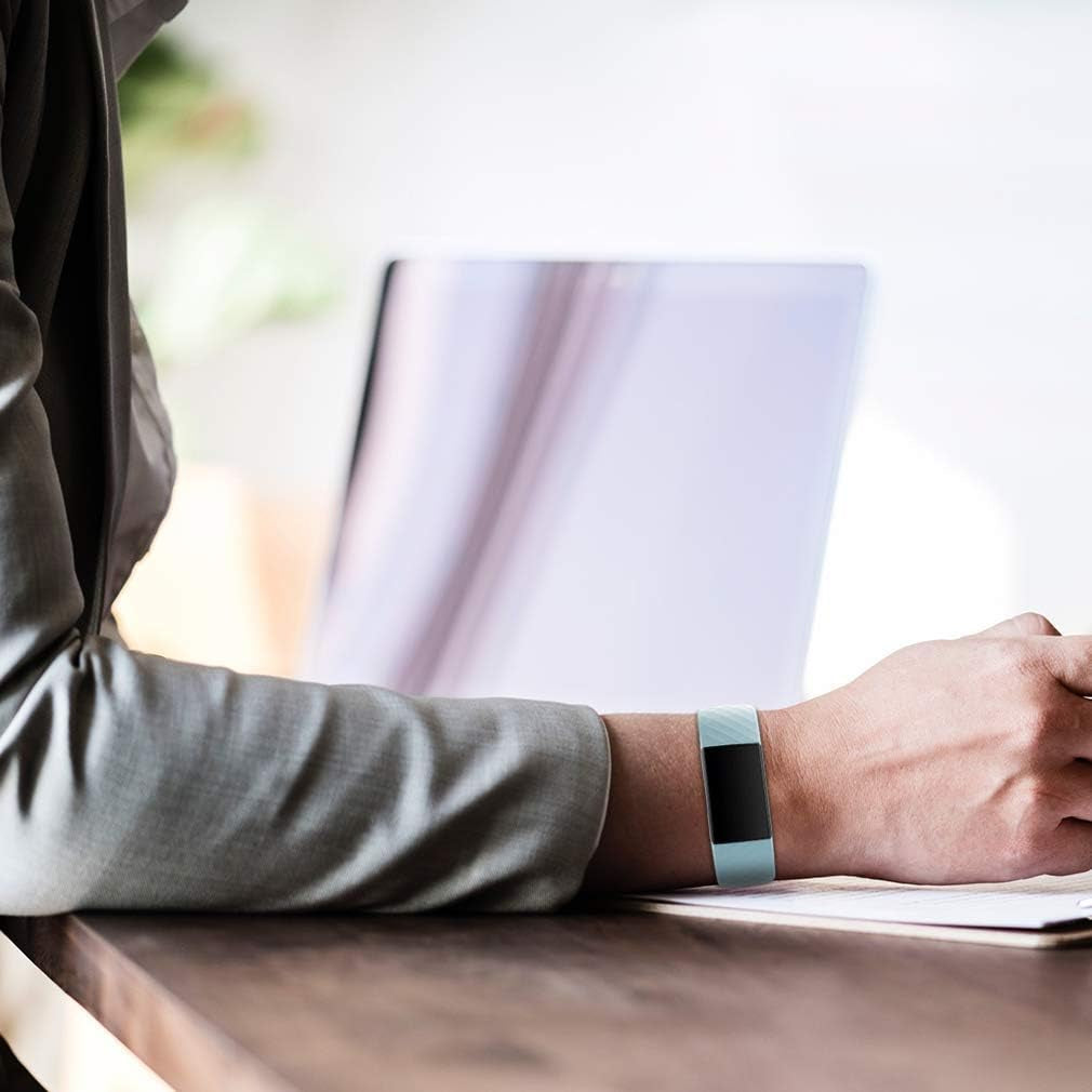 3 Pack Bands for Fitbit Charge 4/ Fitbit Charge 3/ Charge3 Se,Silicone Fitness Sport Wristbands for Women Men Small Large  SENGKOB   