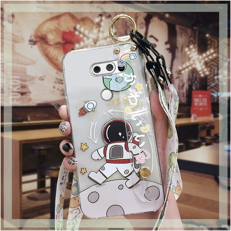 TPU Original Lulumi Phone Case for LG V30/LG V30 Plus/Lg V30+, Astronaut for Girls for Woman for Men Anti-Dust Back Cover Shockproof Luxury New Beautiful Anime Soft for Boy Black Case Silicone, 7  Lulumi 1 Lg V30/Lg V30 Plus/Lg V30+ 