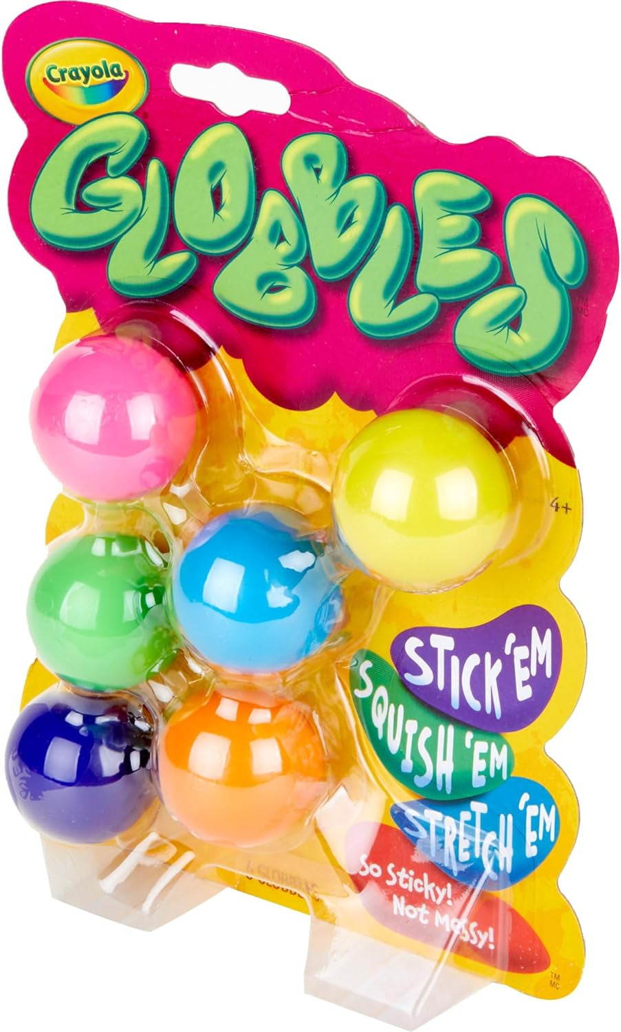 Crayola Globbles Fidget Toy (6Ct), Sticky Fidget Balls, Squish Gift for Kids, Sensory Toys, Ages 4, 5, 6, 7, 8  Crayola   