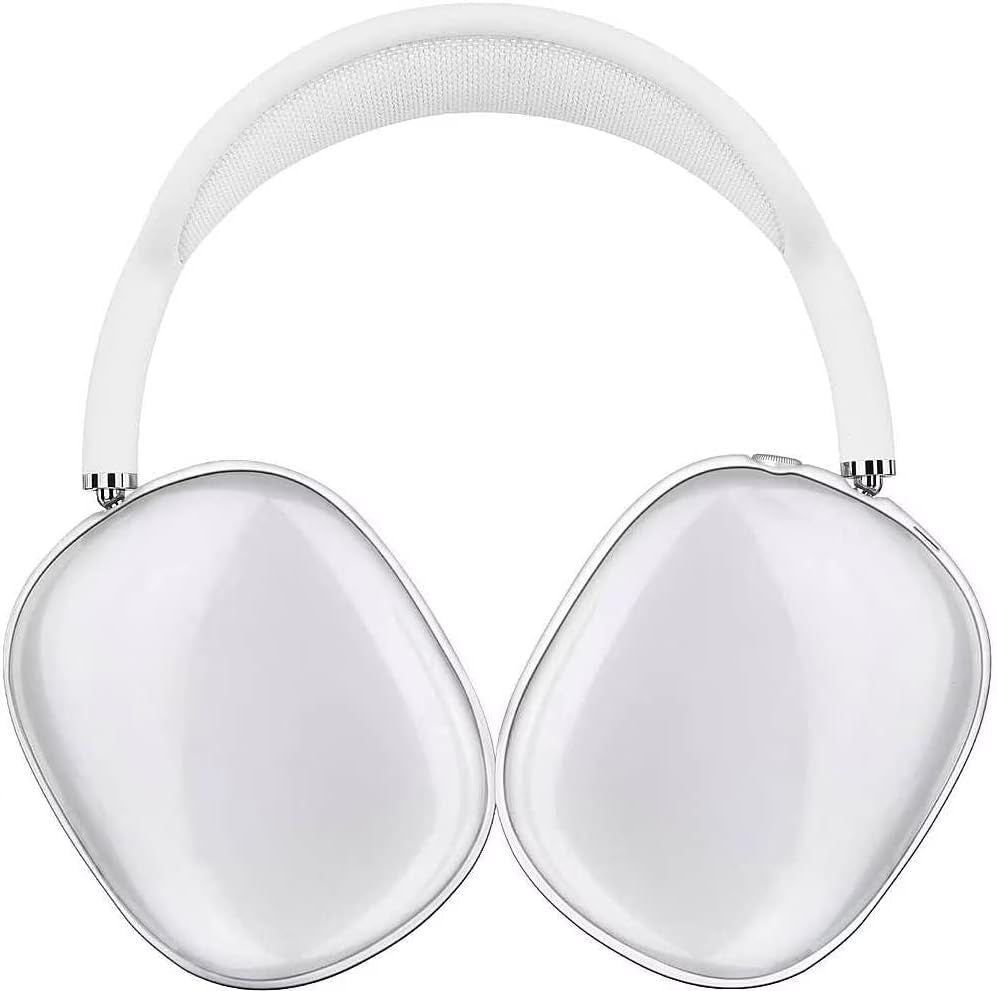 Saharacase Hybrid Flex Cover Case for Apple Airpods Max [Rugged] Headphone Protection Antislip Grip Slim (Transparent Sparkle)  ZERODAMAGE SAHARA CASE Transparent Clear  