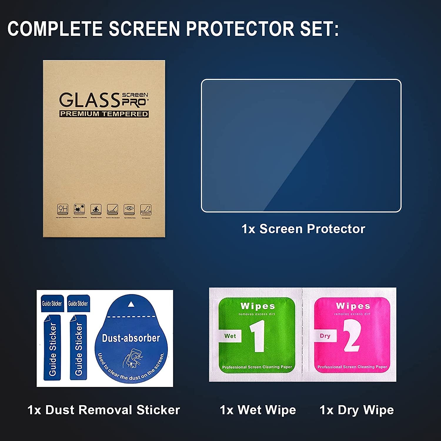 Compatible for Autel Maxisys Ms906Bt/Ms906/Ms906Ts/Ms906S Tempered Glass Screen Protector, for Autel MS906CV Screen Protector, Tempered Glass Film for Maxicom Mk906Bt [Not Fit Ms906 Pro/Mk906 Pro and Ms906 Pro-Ts]  JMOO   