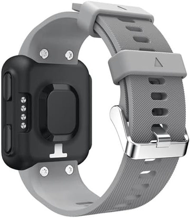 TPUOTI Silicone Watch Strap for Forerunner 35 Wrist Strap Bracelet for Garmin Forerunner 35 Smart Watch Replacement Band  TPUOTI Gray  