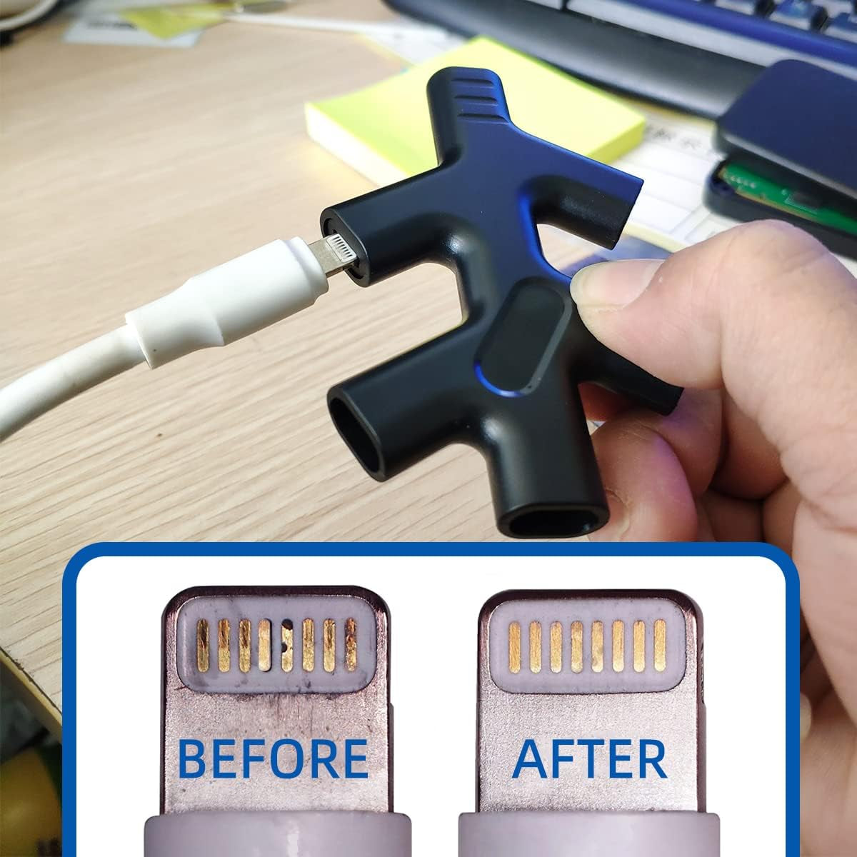 BAIRUTONG Iphone Cleaning Kit,Iphone Charging Port Cleaning Tool,Restore Tool for Ipad Pro Watch Cell Phone Charging Port  BAIRUTONG   