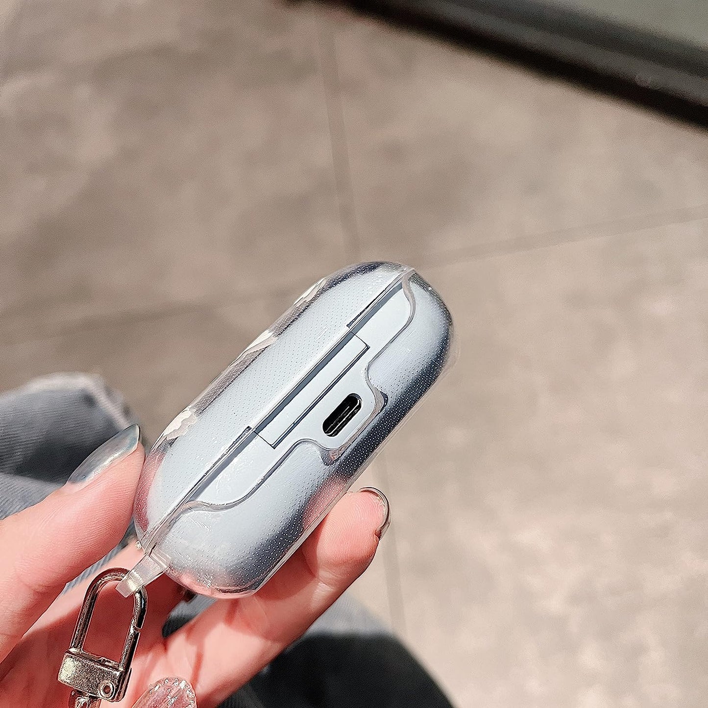 CASEVERSE Case for Samsung Galaxy Buds plus (2020) /Galaxy Buds (2019), Protective Hard Cover Skin with Keychain Carabiner Support Wireless Charging  CASEVERSE   