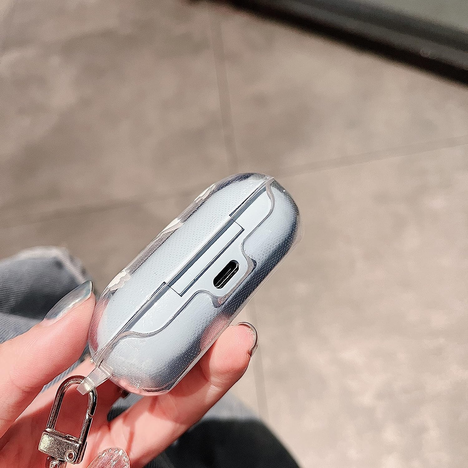 CASEVERSE Case for Samsung Galaxy Buds plus (2020) /Galaxy Buds (2019), Protective Hard Cover Skin with Keychain Carabiner Support Wireless Charging  CASEVERSE   