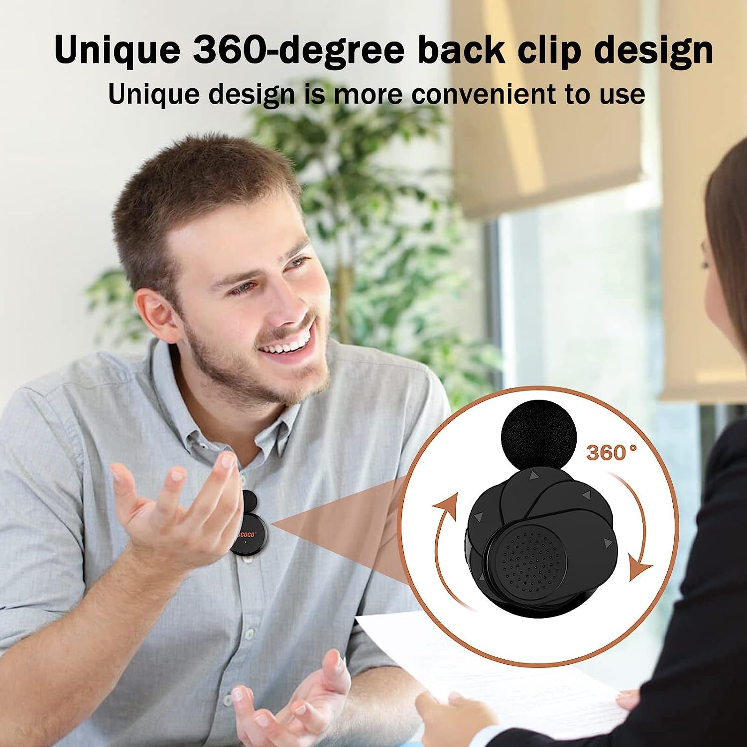 Lococo Wireless Lavalier Microphone for Iphone Ipad, Plug-Play Noise Reduction Auto-Sync Wireless Microphone for Video Recording,Youtube, Tiktok, Facebook Live Stream  Lococo   