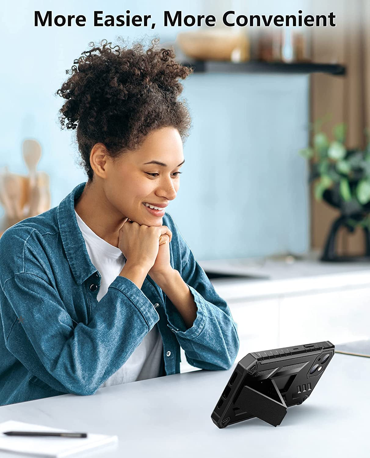 FNTCASE for Iphone 14Plus Phone Case: Rugged Protective Belt Clip Holster Heavy Duty with Built in Kickstand - 360 Protection Shockproof Cover for Apple Iphone 14 plus Cases, 6.7Inch (Matte Black)  iPhone 14 Plus cases   