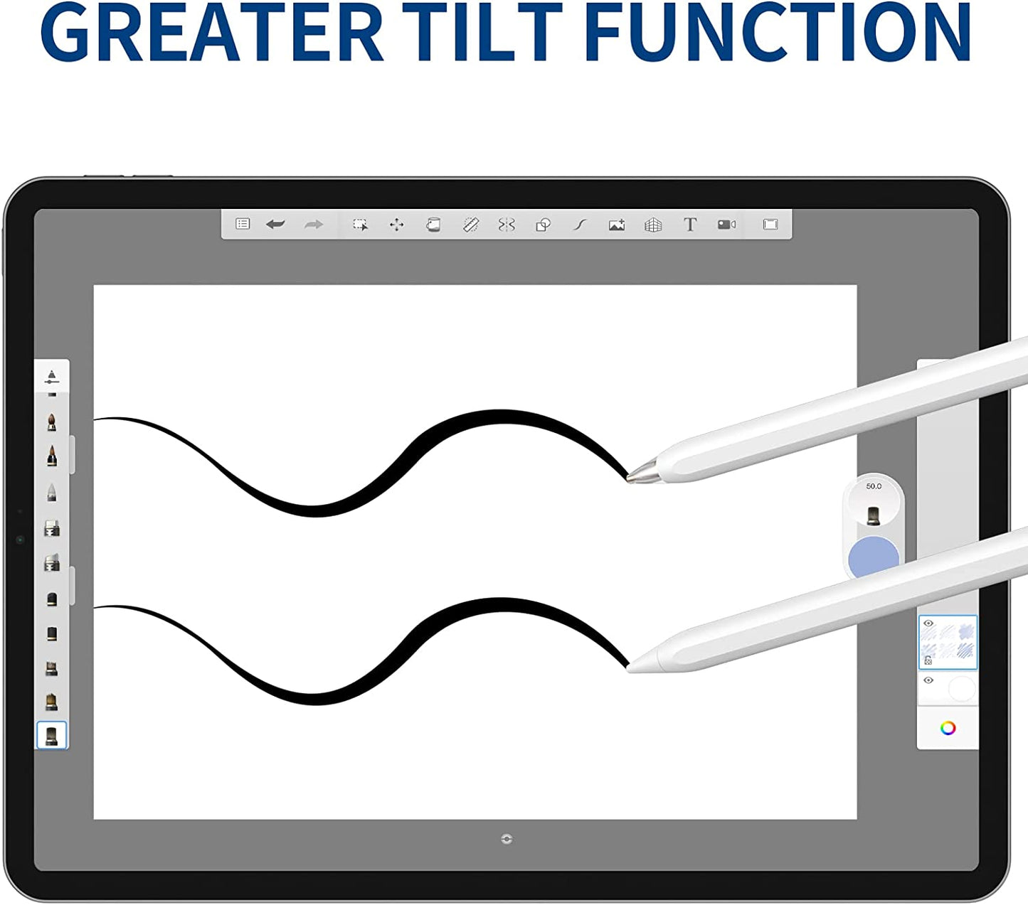 Upgraded Pencil Tips for Apple Pencil 2Nd/1St Generation, Well Precision Control Replacement Pen Tips, Metal Wear-Resistant Pen Nibs (3 Pack)  OOCLCURFUL   