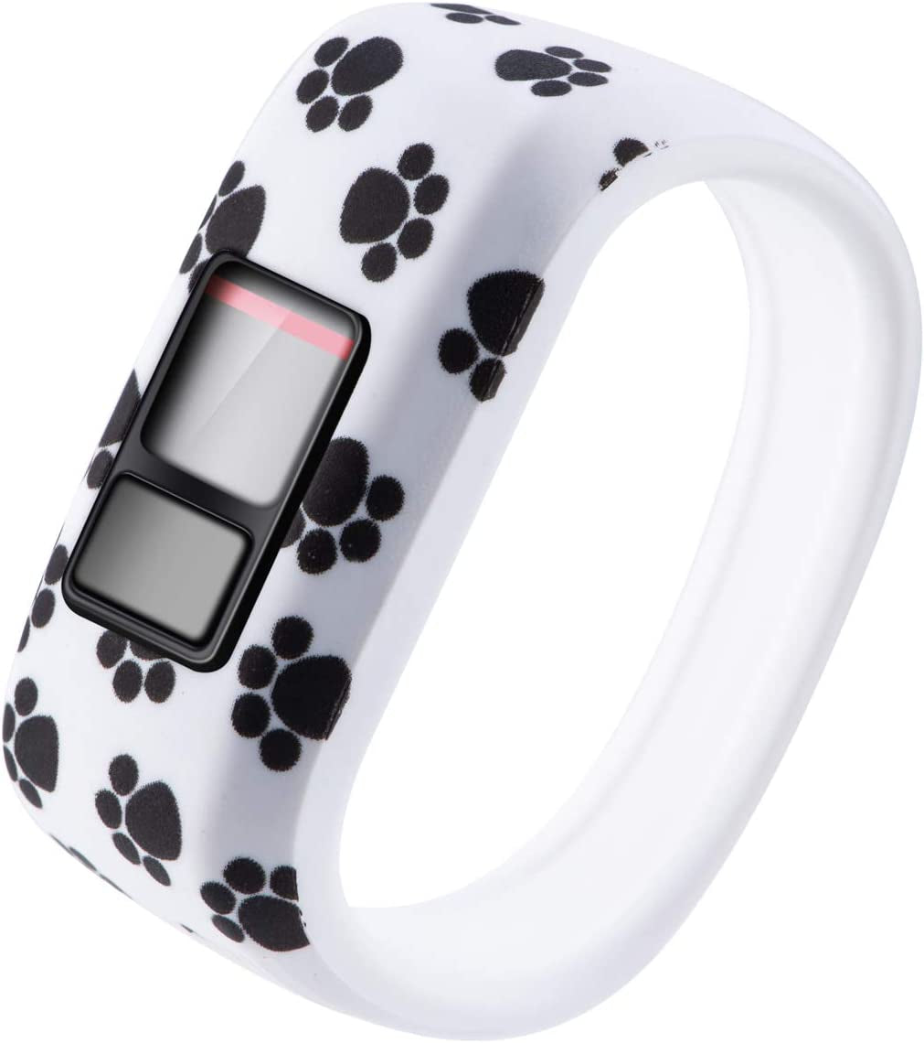 Ruentech Replacement Bands for Garmin Vivofit Jr.2, Colorful Adjustable Wristbands with Secure Watch-Style Clasp Strap Compatible with Garmin Vivofit Jr 2 and Vivofit Jr (For Kids) (Flag)  RuenTech Footprint 5.7inch  