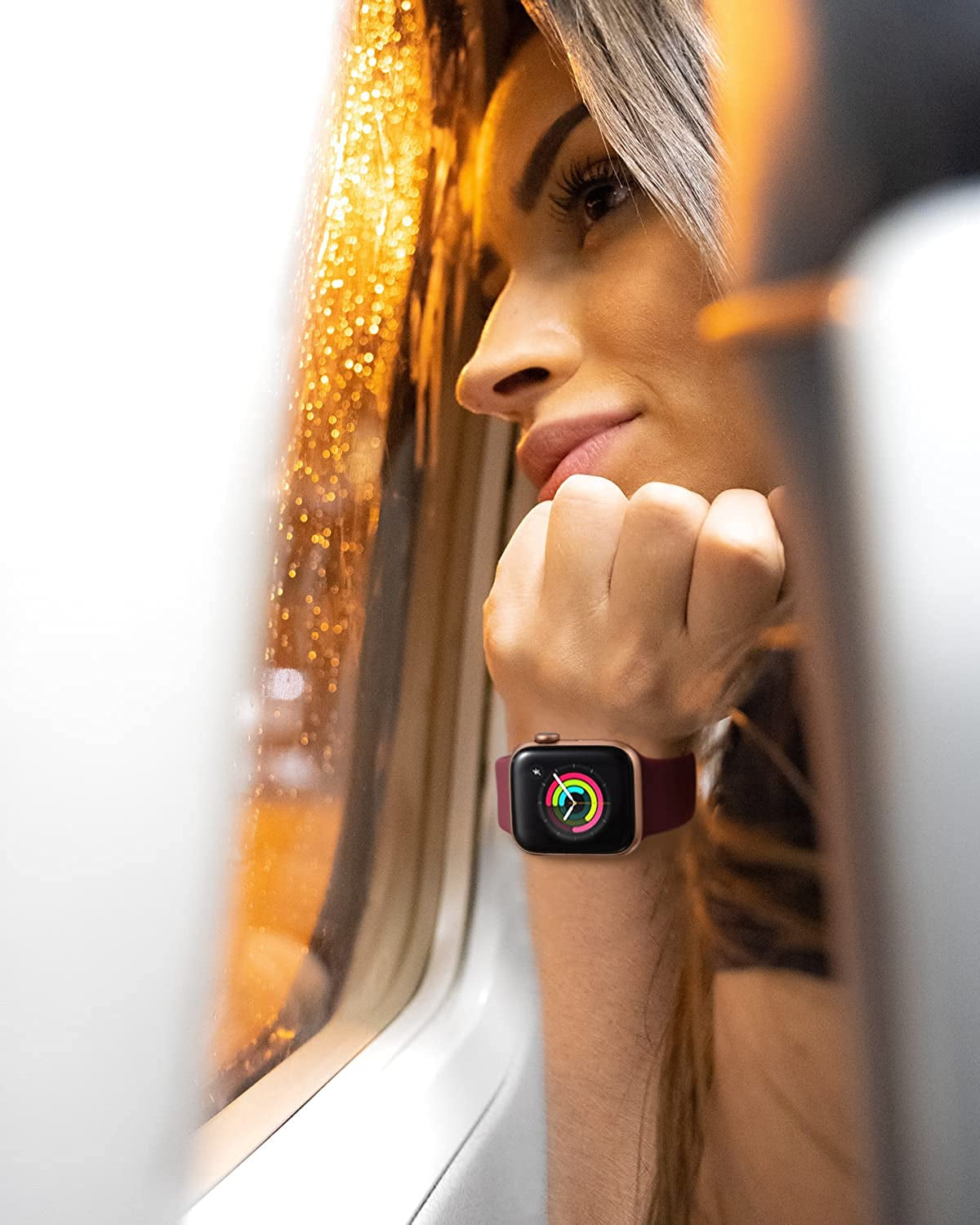 3 Pack Compatible with Apple Watch Band 38Mm 40Mm 41Mm 42Mm 44Mm 45Mm for Women Man,Soft Silicone Sport Replacement Bands for Iwatch Series 7 6 5 4 3 2 1 SE  Perperqer   