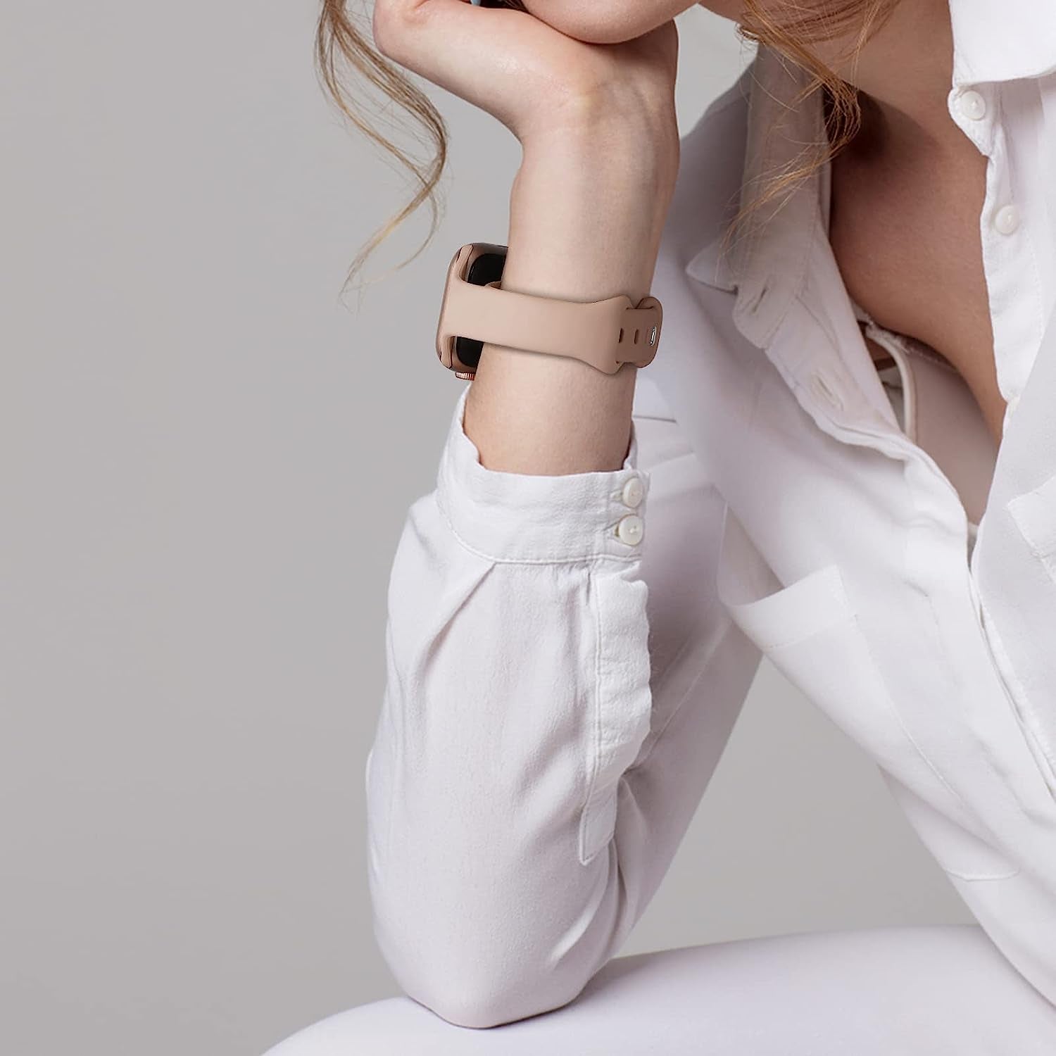 Qrose 5 Pack Bands Compatible with Apple Watch 38Mm 40Mm 41Mm 42Mm 44Mm 45Mm 49Mm, Slim Thin Narrow Replacement Silicone Sport Strap Wristbands for Iwatch Series Ultra 8/7/6/5/4/3/2/1 SE Women Men  QRose   