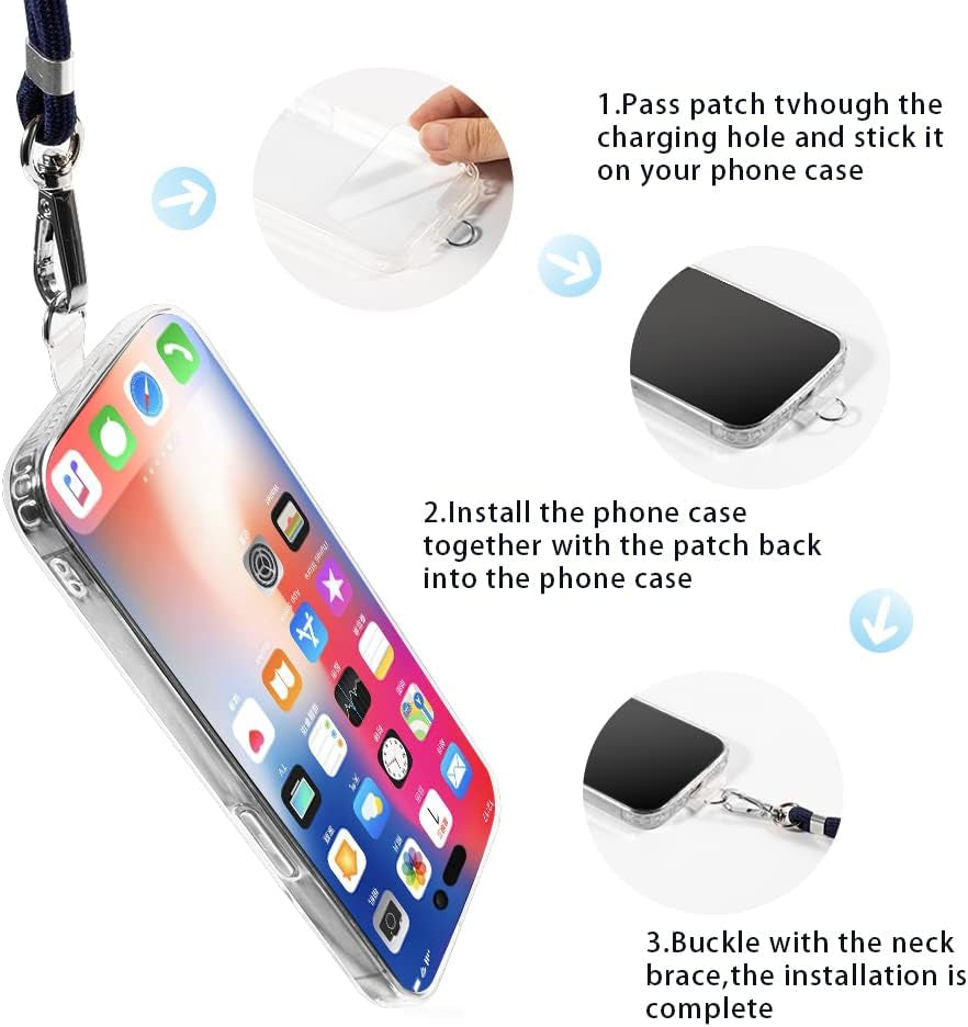 Shantime LG V30 Case + Universal Mobile Phone Lanyards, Neck/Crossbody Soft Strap Silicone TPU Cover Bumper Shell for LG V30+ (6”)  Shantime   