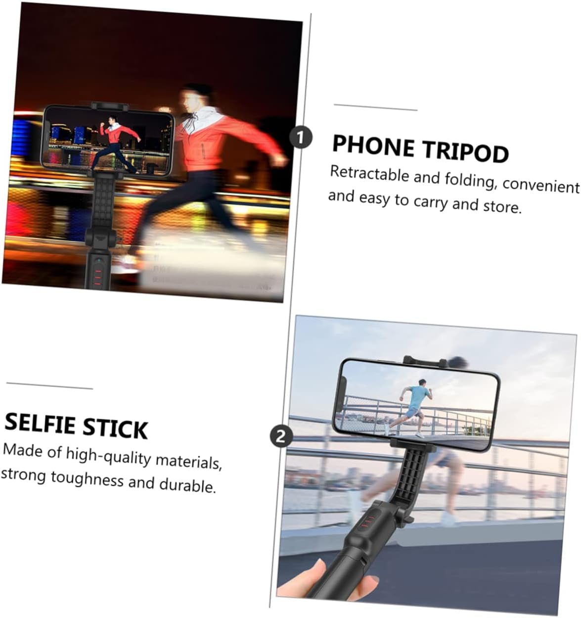 UKCOCO 1 PC Phone Stabilizer Camera Stabilizer Camera Tripods Handheld Tripod Smartphone Stabilizer Handheld Mobile Phone Stand Smartphone Gimbal Stabilizer Tripod for Cellphone Balance  UKCOCO   