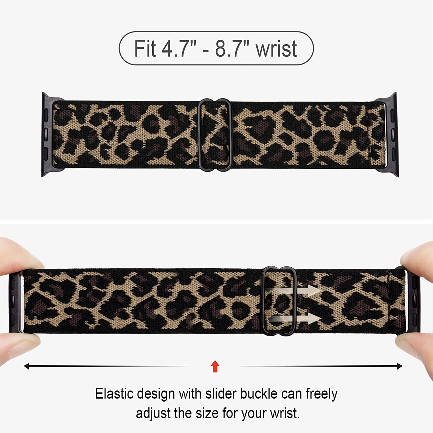 Stretchy Nylon Solo Loop Compatible with Apple Watch Band 38Mm 40Mm 41Mm 42Mm 44Mm 45Mm 49Mm Series 8/7/6/5/4/3/2/1/Se/Ultra  CCnutri   