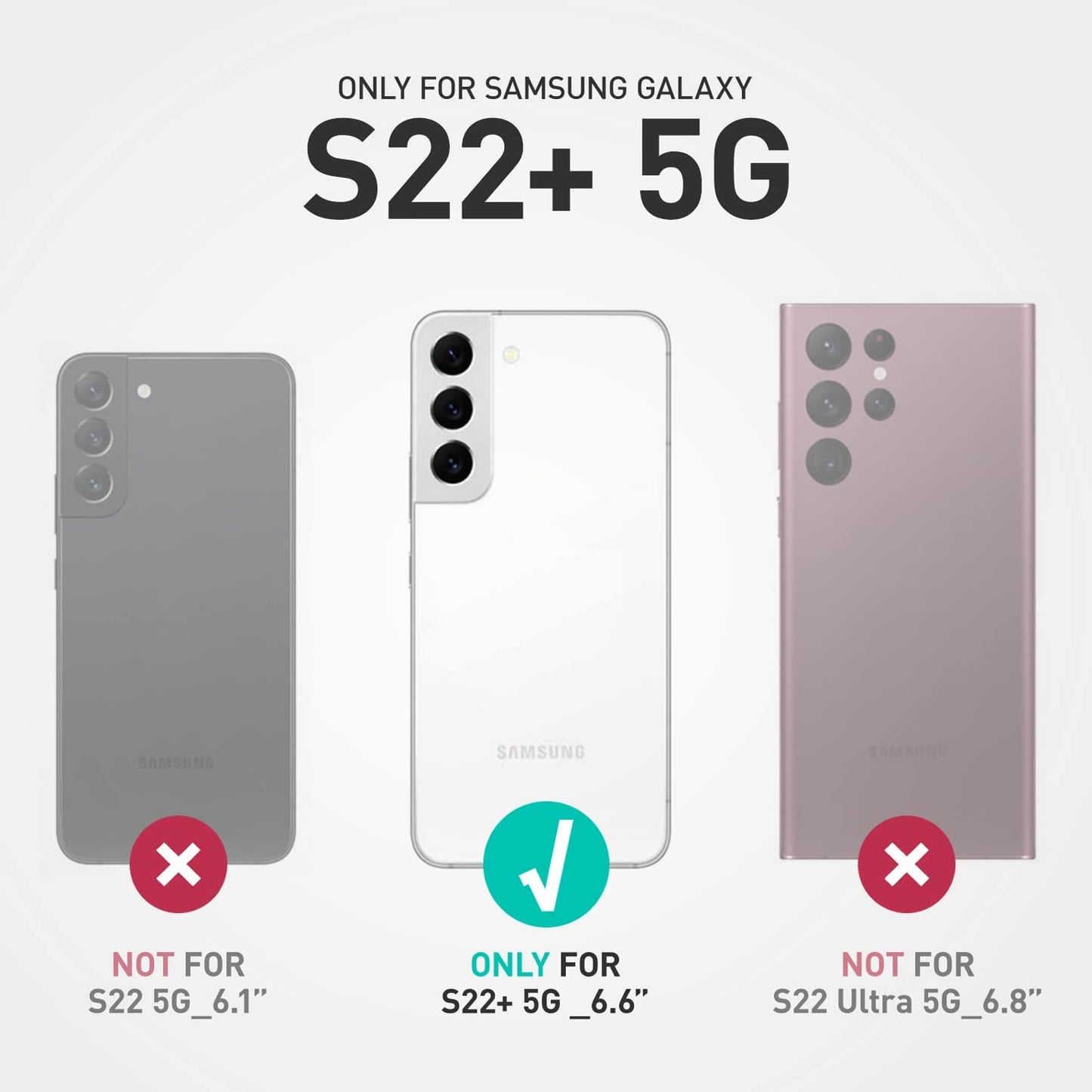 SUPCASE Unicorn Beetle Pro Series Case for Samsung Galaxy S22 plus 5G (2022 Release), Full-Body Dual Layer Rugged Belt-Clip & Kickstand Case without Built-In Screen Protector (Black)  SUPCASE   