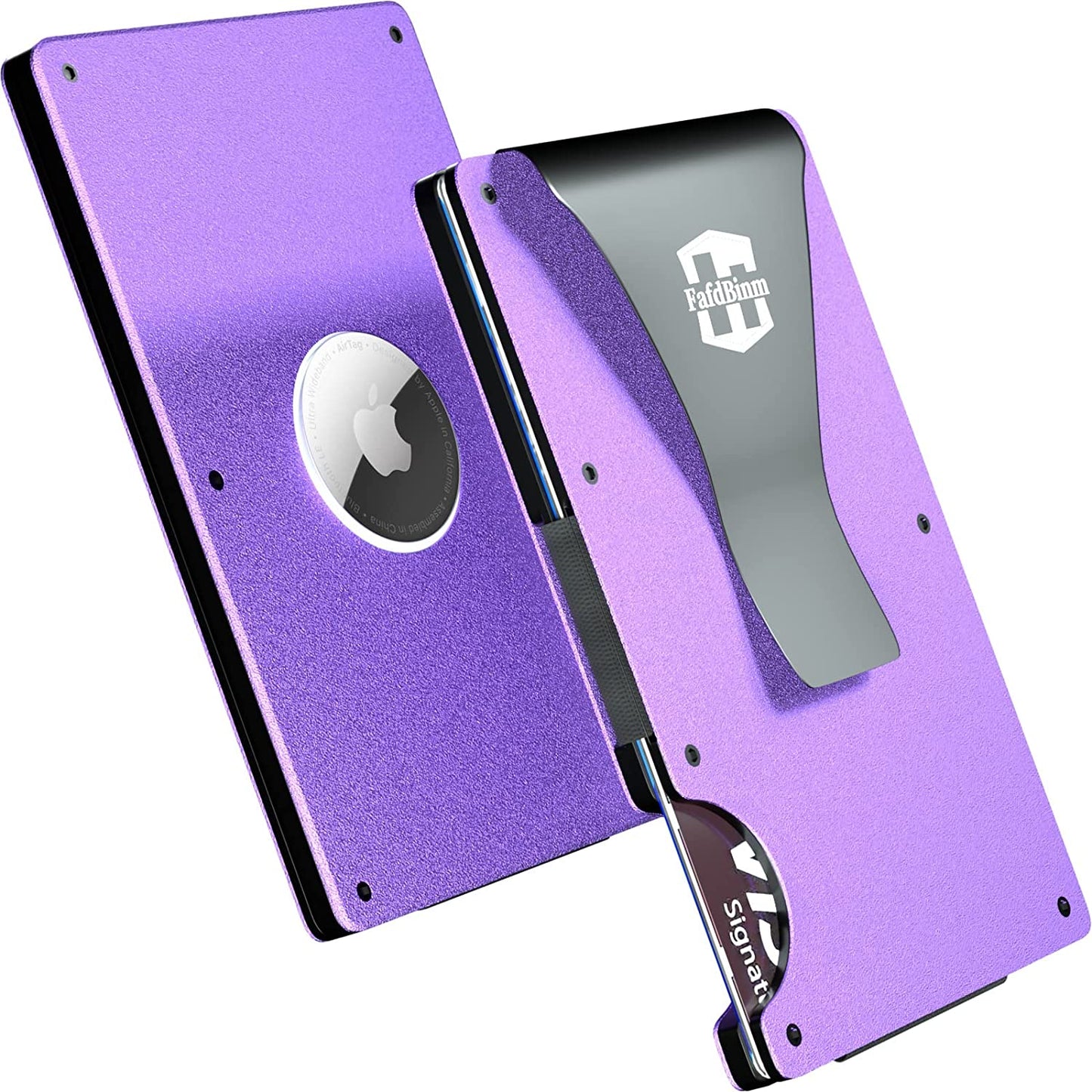 Fafdbinm Airtag Wallet RFID Blocking,Rose Violet  FafdBinm   