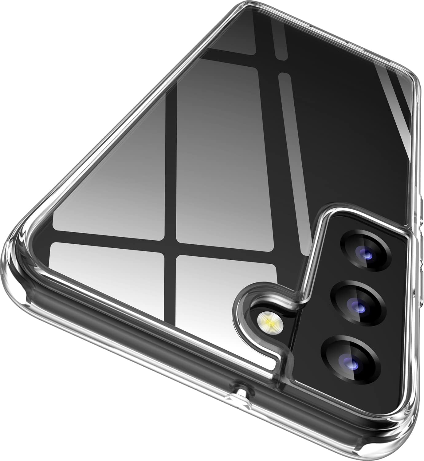 Rayboen for Samsung Galaxy S22 plus Case/Galaxy S22+ Case, Diamond Clear Designed,[Military Drop Protection] Hybird Shockproof Bumper Transparent Phone Case for S22 plus 5G 6.6 Inch  Rayboen   