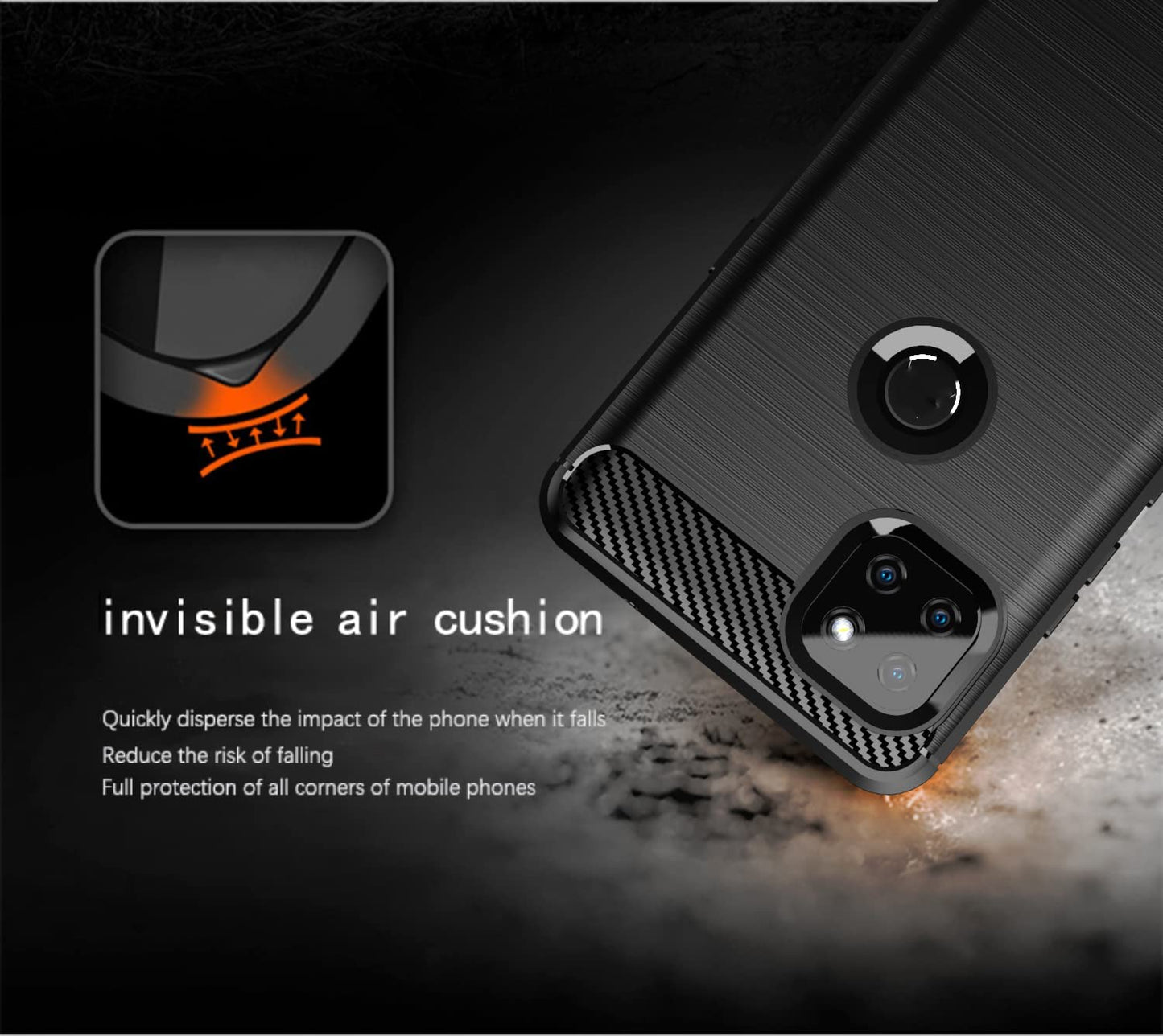 M MAIKEZI for Moto One 5G Ace Case,Motorola One 5G Ace Case with HD Screen Protector, Soft TPU Slim Fashion Non-Slip Protective Phone Case Cover for Motorola Moto One 5G UW Ace (Red Brushed TPU)  JINZHI Inc   