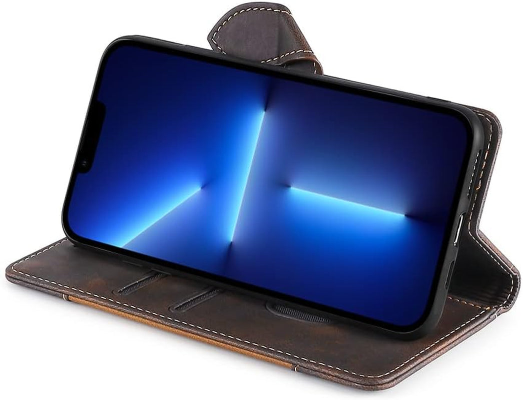 Fansipro Phone Cover Wallet Folio Case for LG G7 THINQ, Premium PU Leather Slim Fit Cover for G7 THINQ, 2 Card Slots, Easy Carry, Brown  Fansipro   