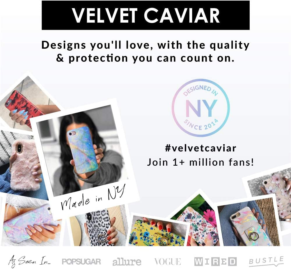 Velvet Caviar Cell Phone Ring Holder - Finger Ring & Stand - Improves Phone Grip Compatible with Iphone, Galaxy and Most Smartphones (Neon Pink Heart)  Velvet Caviar   