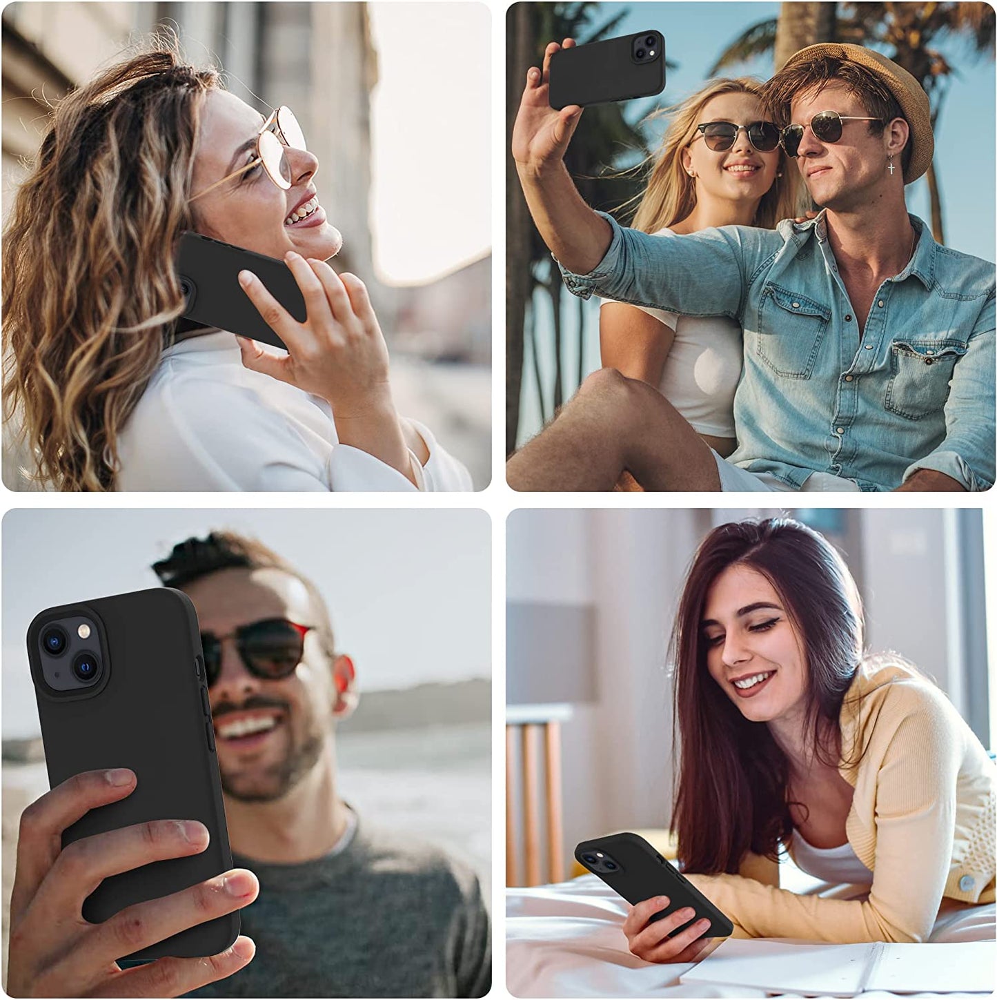 OTOFLY Designed for Iphone 14 plus Case, Silicone Shockproof Slim Thin Phone Case for Iphone 14 plus 6.7 Inch （Black）  OTOFLY Direct   