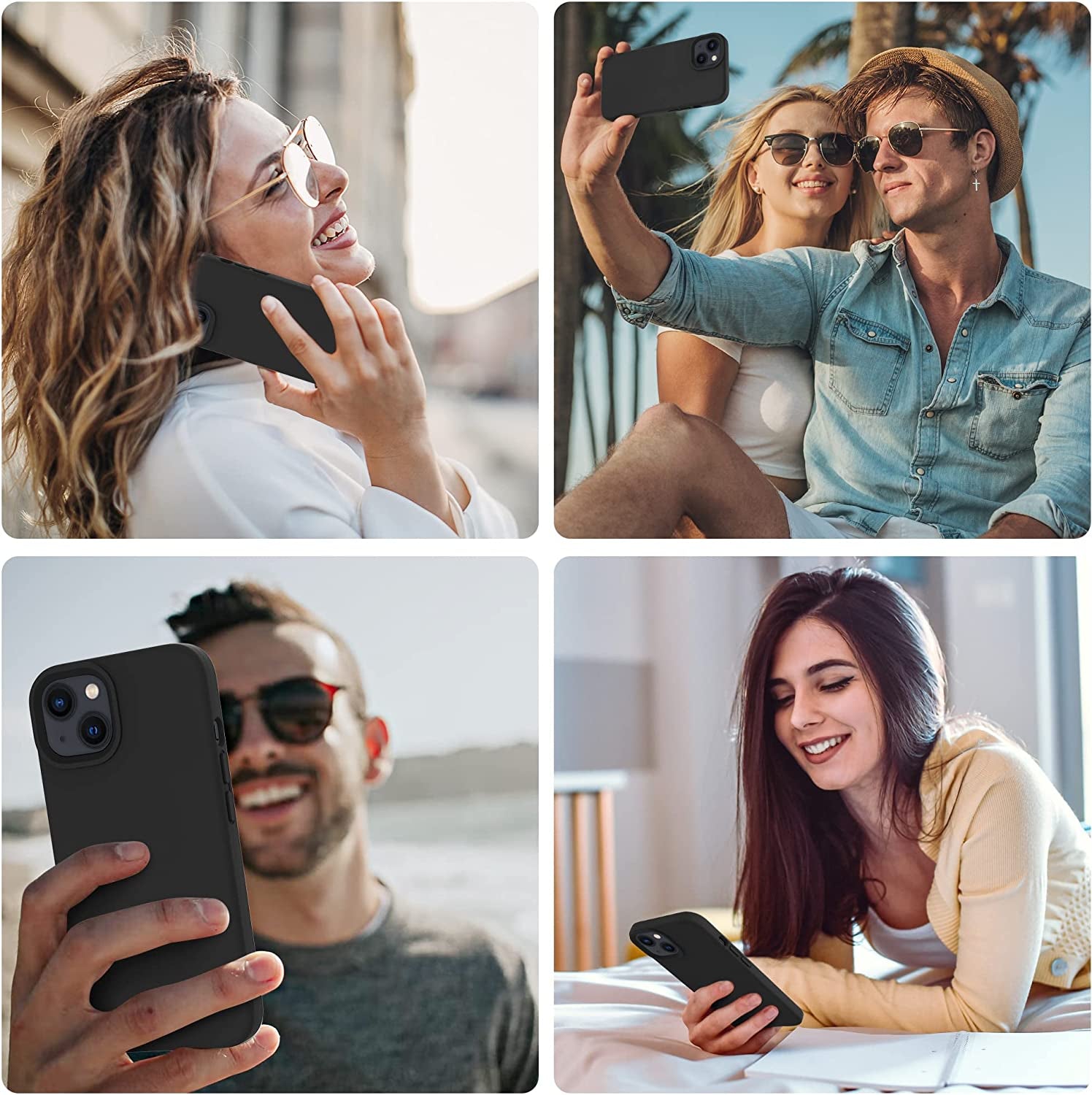 OTOFLY Designed for Iphone 14 plus Case, Silicone Shockproof Slim Thin Phone Case for Iphone 14 plus 6.7 Inch （Black）  OTOFLY Direct   