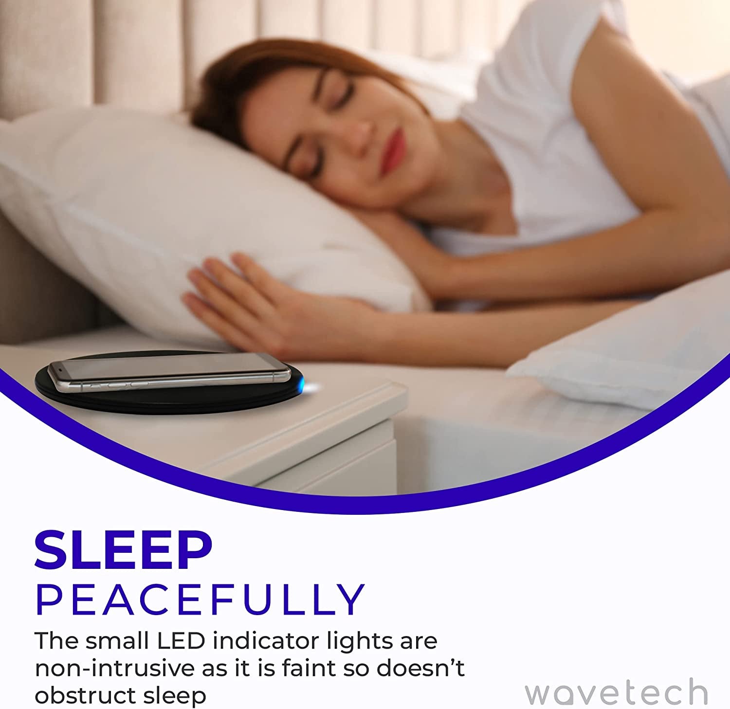 WAVETECH Wireless Charger Pad, Unique Ultra-Slim 15W Qi-Certified Fast Wireless Charging Pad with Type C Cable Compatible with Iphone 13/14/12/11, Samsung Galaxy S23/S22/S21, Airpods Pro, Galaxy Bud  wavetech   