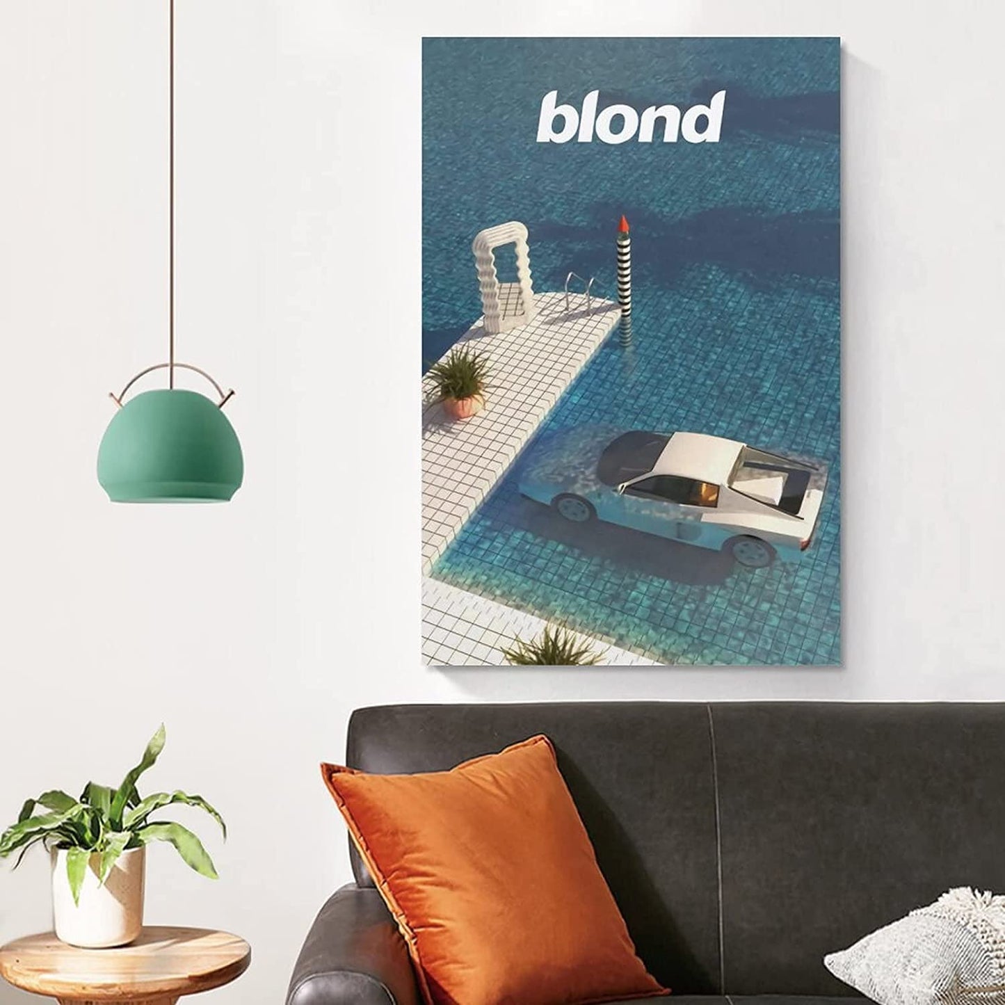 GRYEC Rapper Poster Frank Ocean Poster Decorative Painting Canvas Wall Posters and Art Picture Print Modern Family Bedroom Decor Posters 16X24Inch(40X60Cm)  GRYEC   