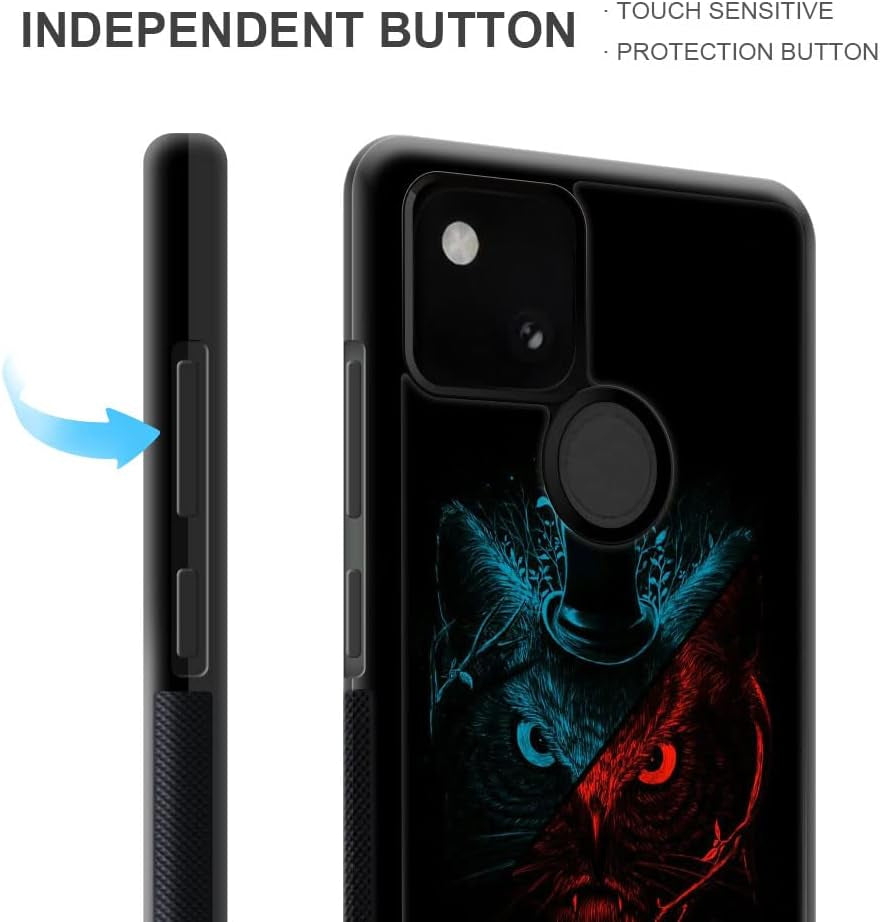 CARLOCA Case Compatible with Google Pixel 4A 5G Case,Gentleman Owl Case for Google Pixel 4A 5G Boys Men,Anti-Scratch Soft TPU Case for Google Pixel 4A 5G Case 6.2-Inch Gentleman Owl  CARLOCA   