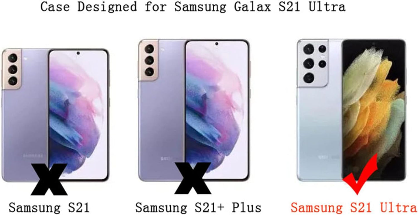 VANIPUFF Magnetic Phone Case for Samsung Galaxy S21 Ultra 5G [Compatible with Magsafe] Luxury Plating Cute Love Heart Soft Silicone Protective Shockproof Cover for Galaxy S21 Ultra 6.8” (Blue)  VANIPUFF\1   