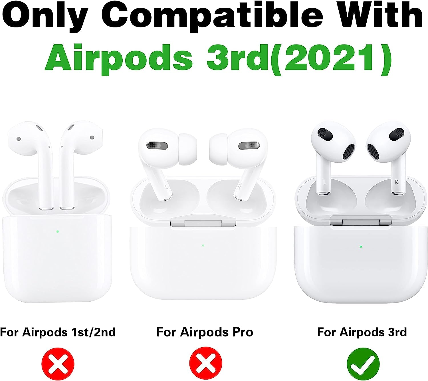 Oqplog for Airpod 3 3Rd Generation Case Luxury for Air Pods 3 (2021) Cases Cover Hypebeast Funny Design Fun 3D Cute Trendy Unique Fancy Fashion Soft Silicone for Men Boys Girls Teen (White Shoes)  Chuangyinian   