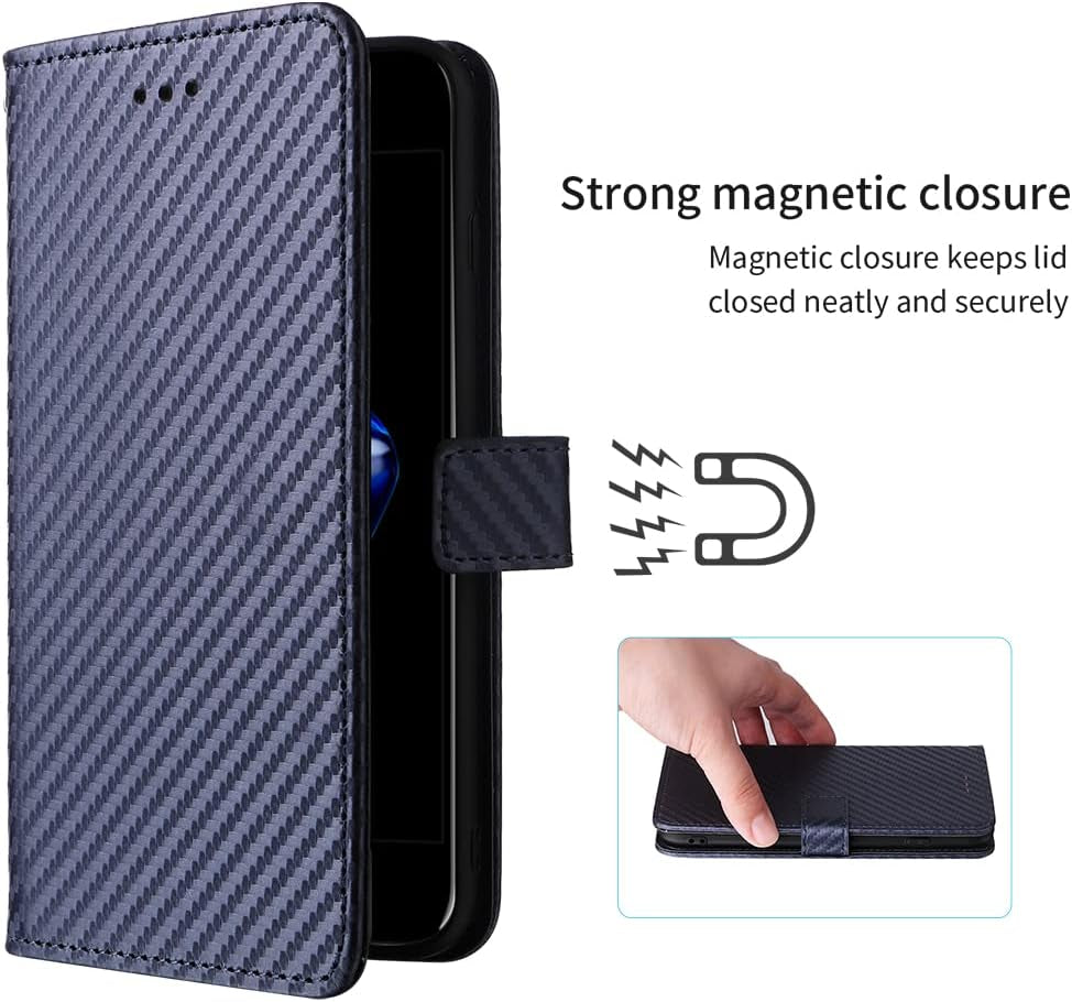 Compatible with LG G7 Thinq Wallet Case Wrist Strap Lanyard and Leather Flip Card Holder Stand Cell Phone Cover for LGG7 One G 7 plus LG7 Fit Lg7Thinq 7G Thin Q G7+ G7Thinq Lgg7Thinq Women Men Blue  WWAAYSSXA   