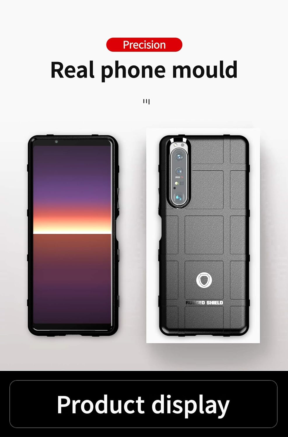 Ysnzaq Military Grade Durable Rugged Phone Case for Sony Xperia 1 III 6.5", Ultra Slim Soft TPU Shockproof Camera Protective Phone Cover for Sony Xperia 1 III HD Blue  Ysnzaq   