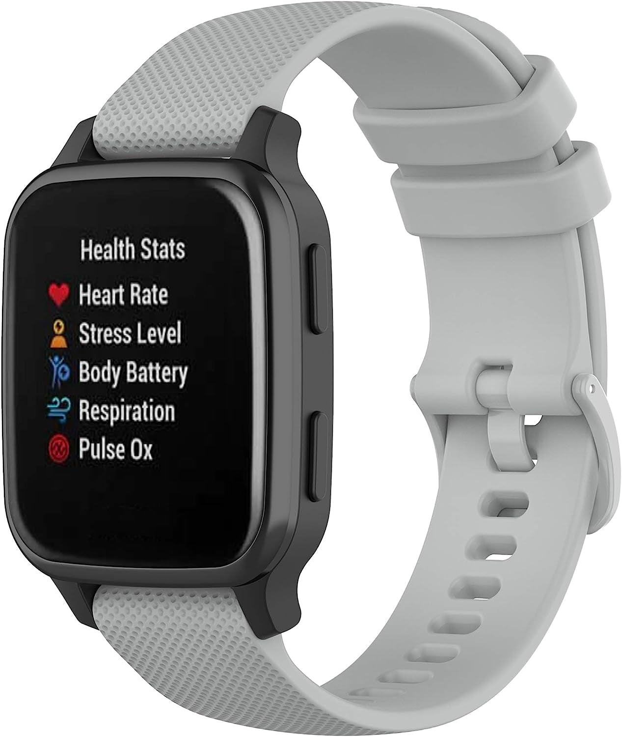 Compatible with Garmin Venu Sq Bands for Women Men, 20Mm Quick Release Silicone Replacement Band Wristbands Straps Bracelet Fit for Garmin Vivoactive 3 Music, Forerunner 245 645 (Army Green)  hengkang Gray  