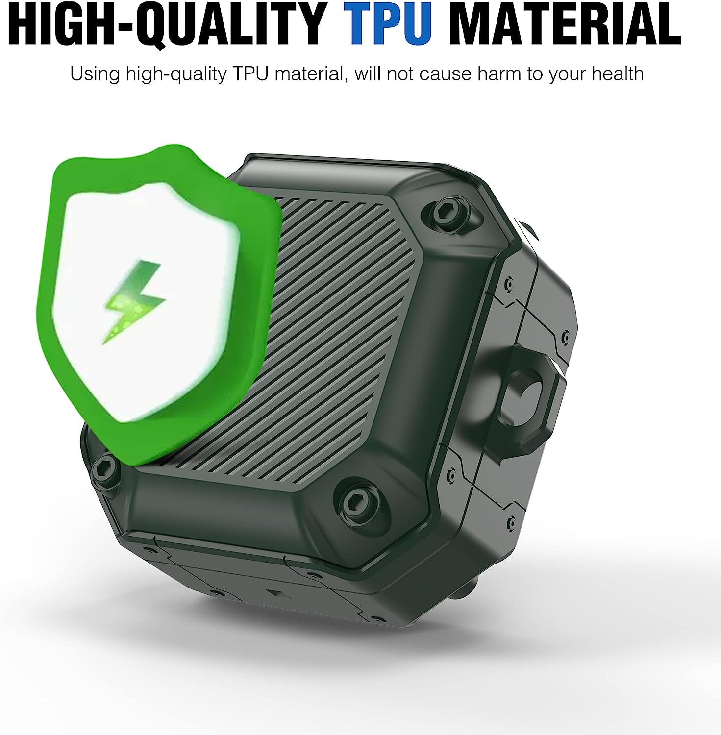 Valkit Compatible Samsung Galaxy Buds 2 Pro Case/Galaxy Buds Pro/2/Live Case Cover, Cool Military Full Body Shockproof Case with Keychain for Men Women Samsung Earbuds Protective Skin, Green  VKT   